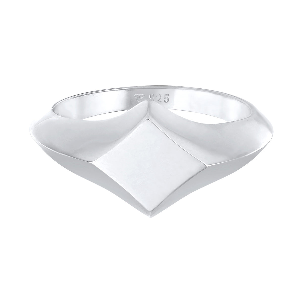 Silber - Elli PREMIUM | Siegelring Raute | 925er Sterling Silber