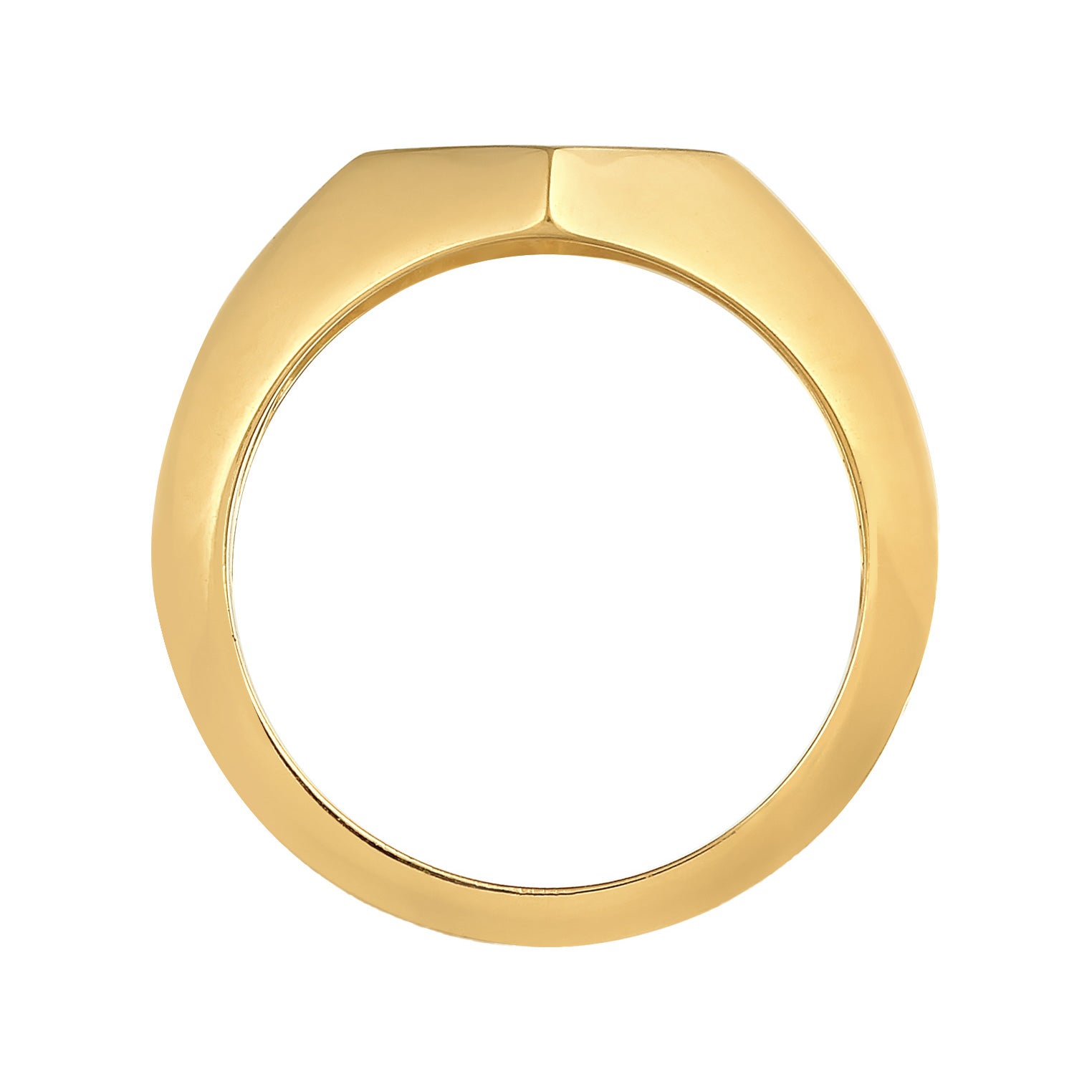 Gold - Elli PREMIUM | Siegelring Raute | 925er Sterling Silber