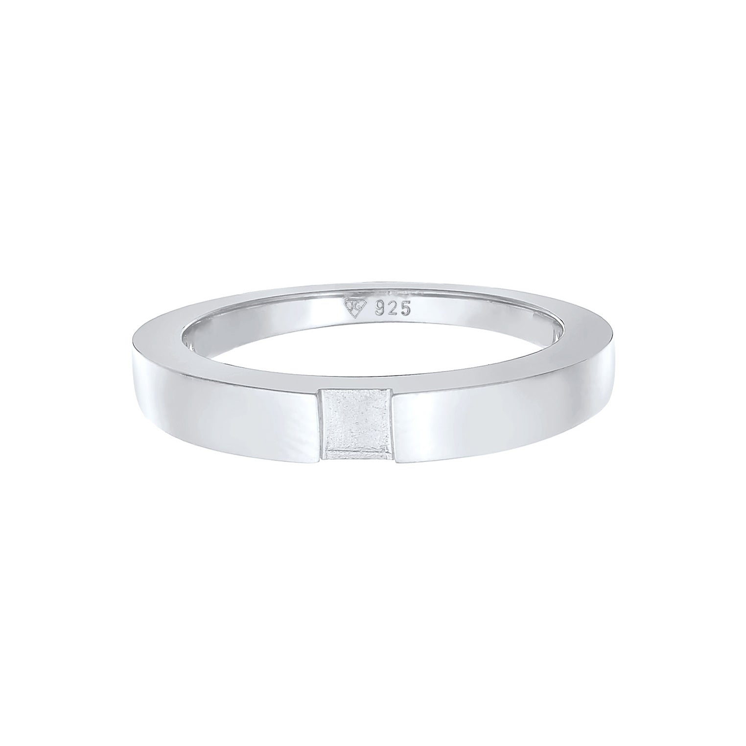 Silber - Elli | Bandring Rechteck | 925er Sterling Silber