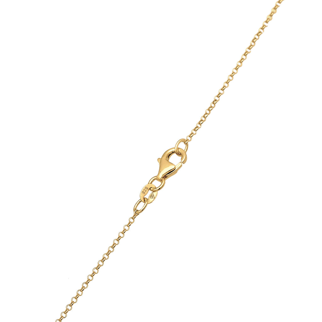 Gold - Elli | Halskette Kreuz Filigran | 925er Sterling Silber Vergoldet