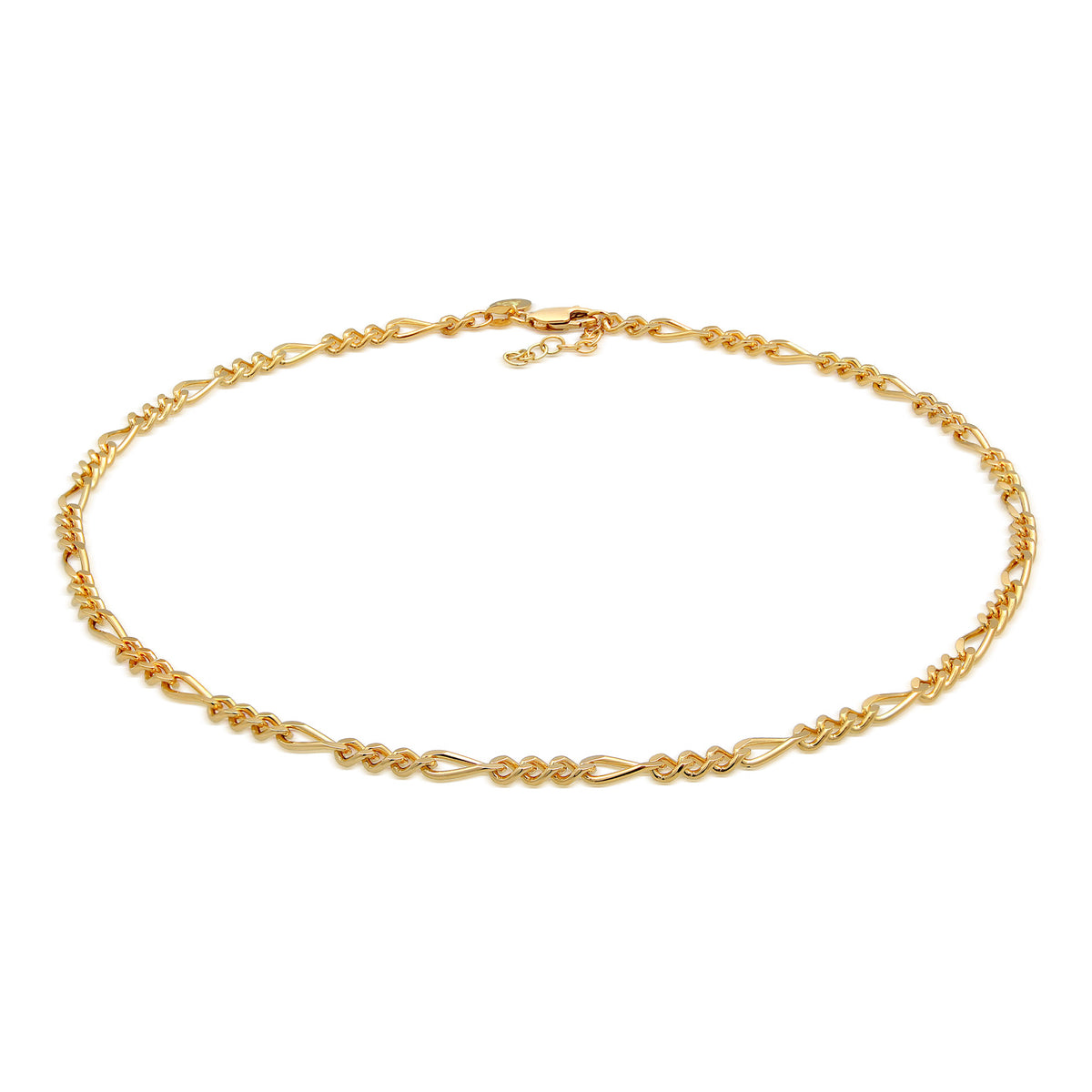Gold - Elli PREMIUM | Figaro-Choker Chunky | 925er Sterling Silber