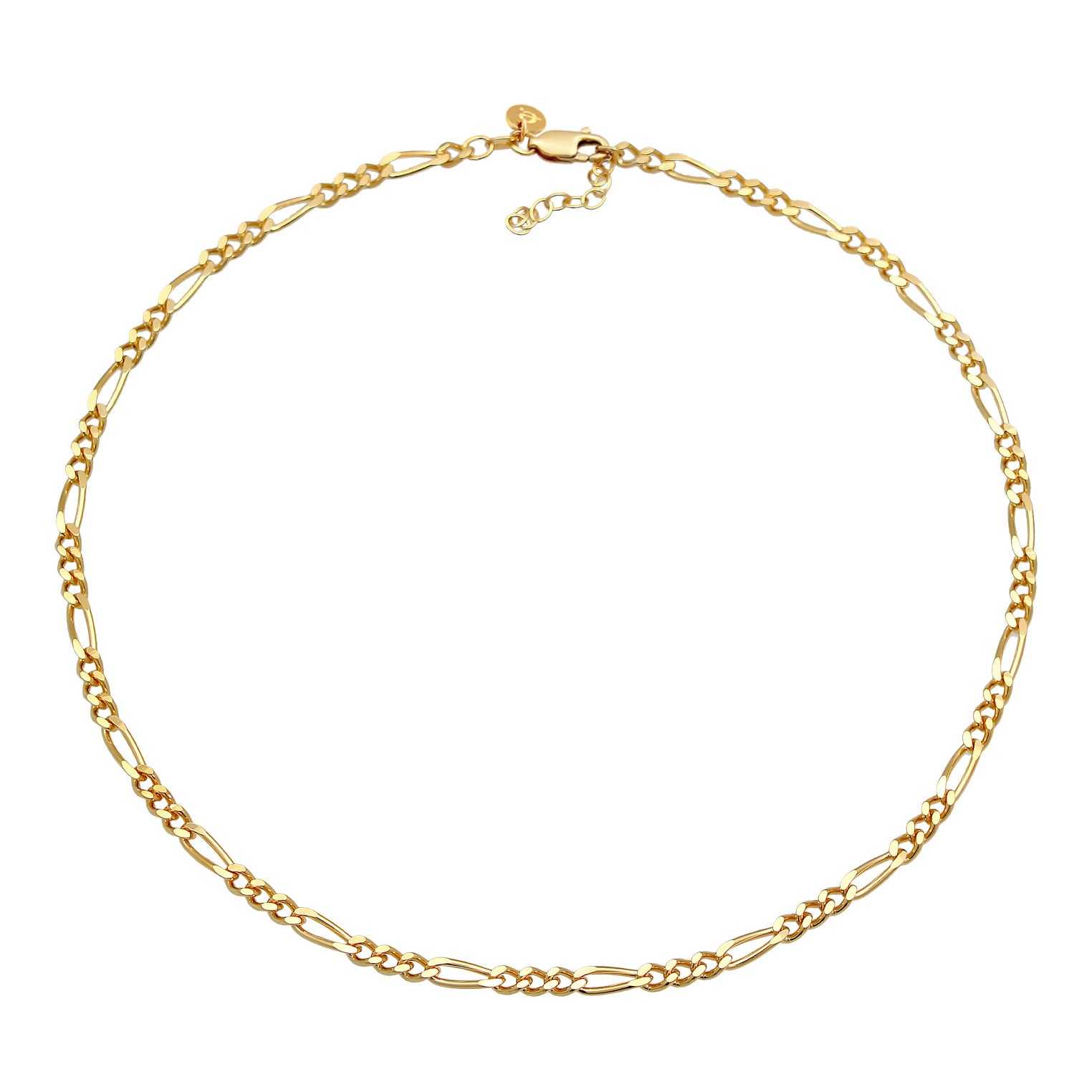 Gold - Elli PREMIUM | Figaro-Choker Chunky | 925er Sterling Silber