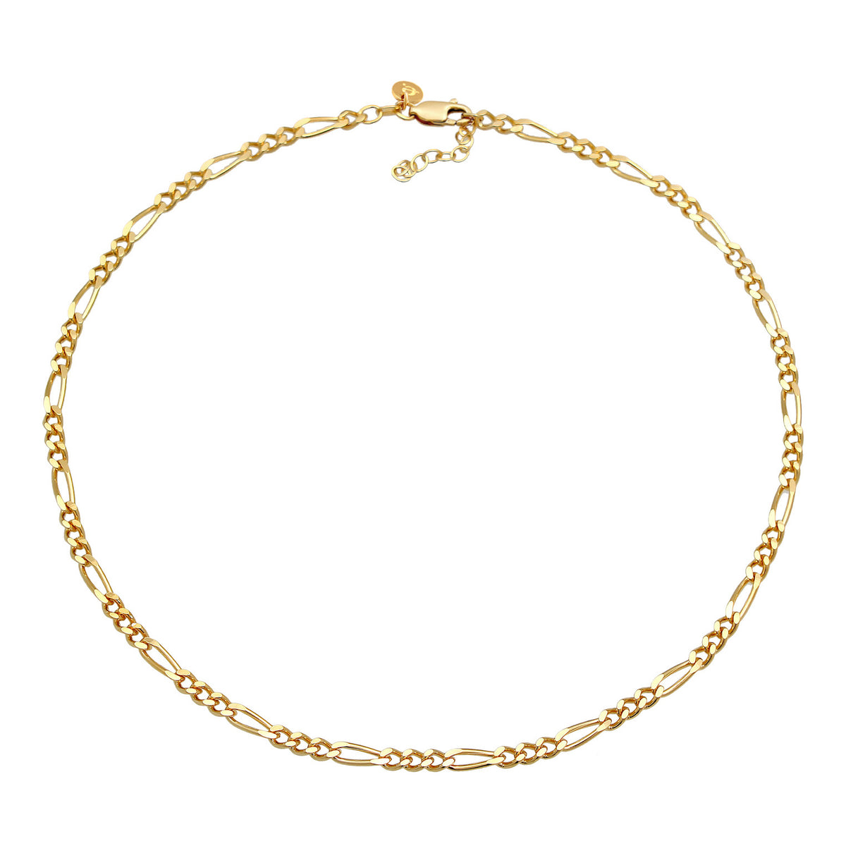 Gold - Elli PREMIUM | Figaro-Choker Chunky | 925er Sterling Silber