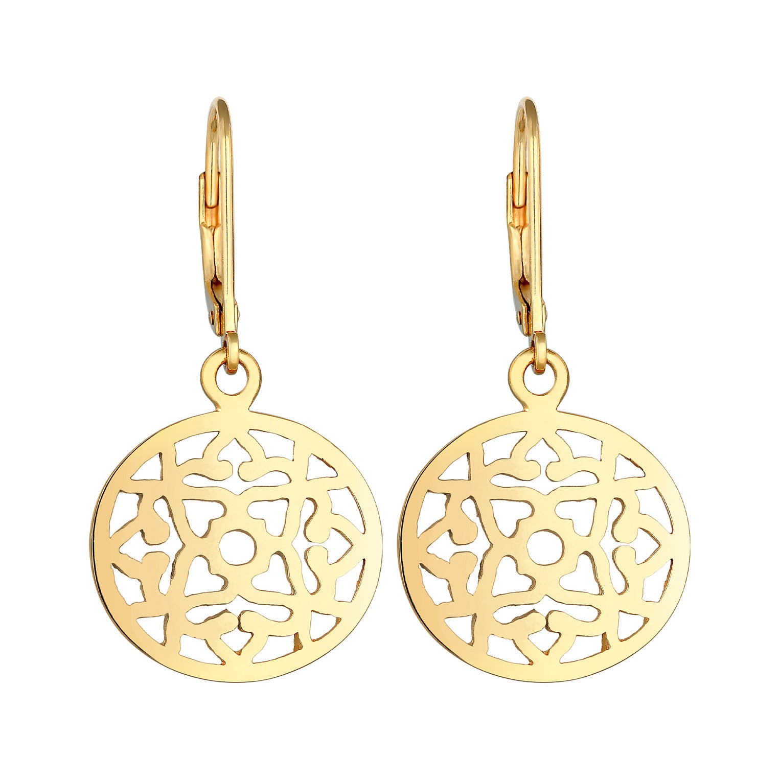 Gold - Elli | Ohrringe Ornament Orientalisch | 925er Sterling Silber