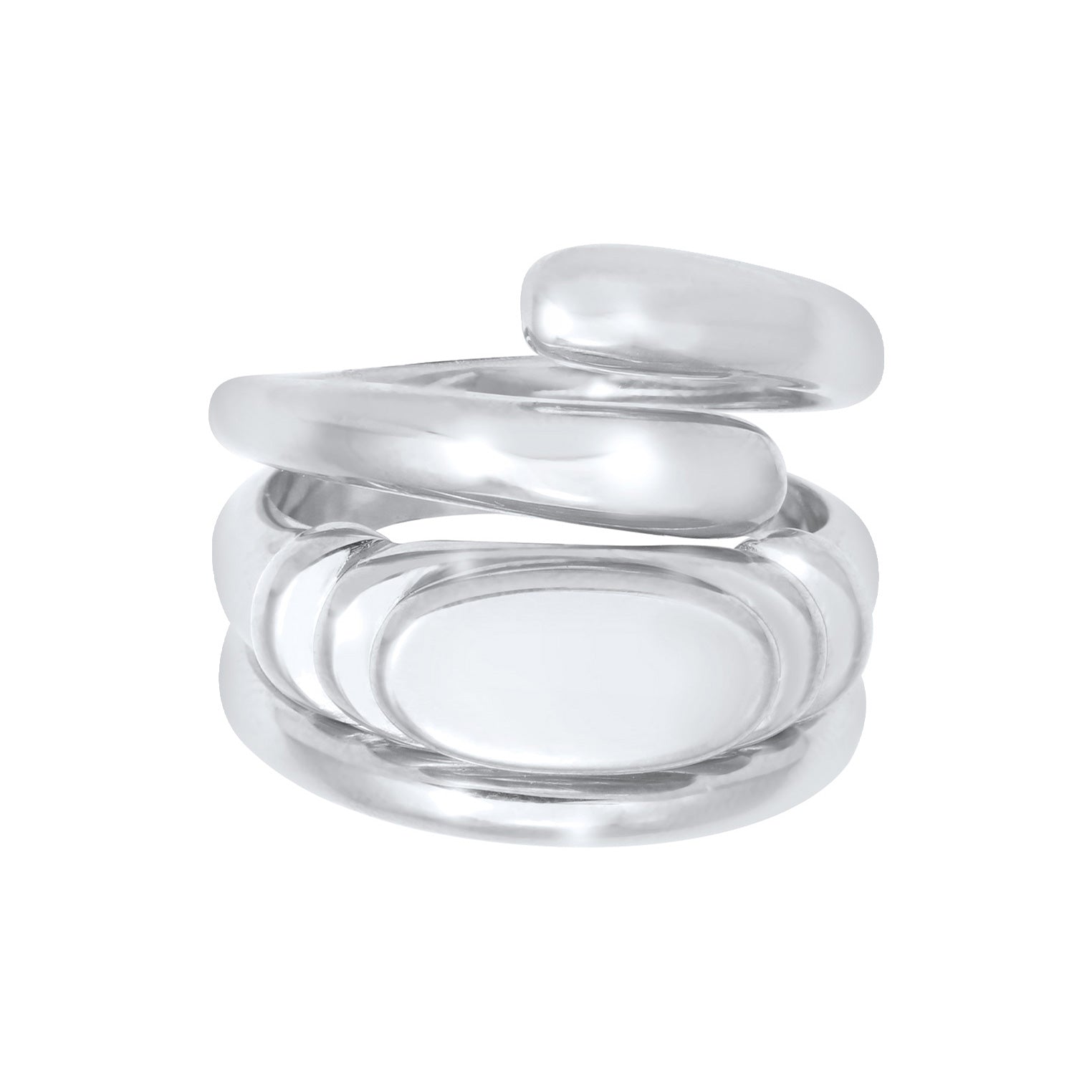 Silber - Elli PREMIUM | Ring 3er Set Statement | 925er Sterling Silber