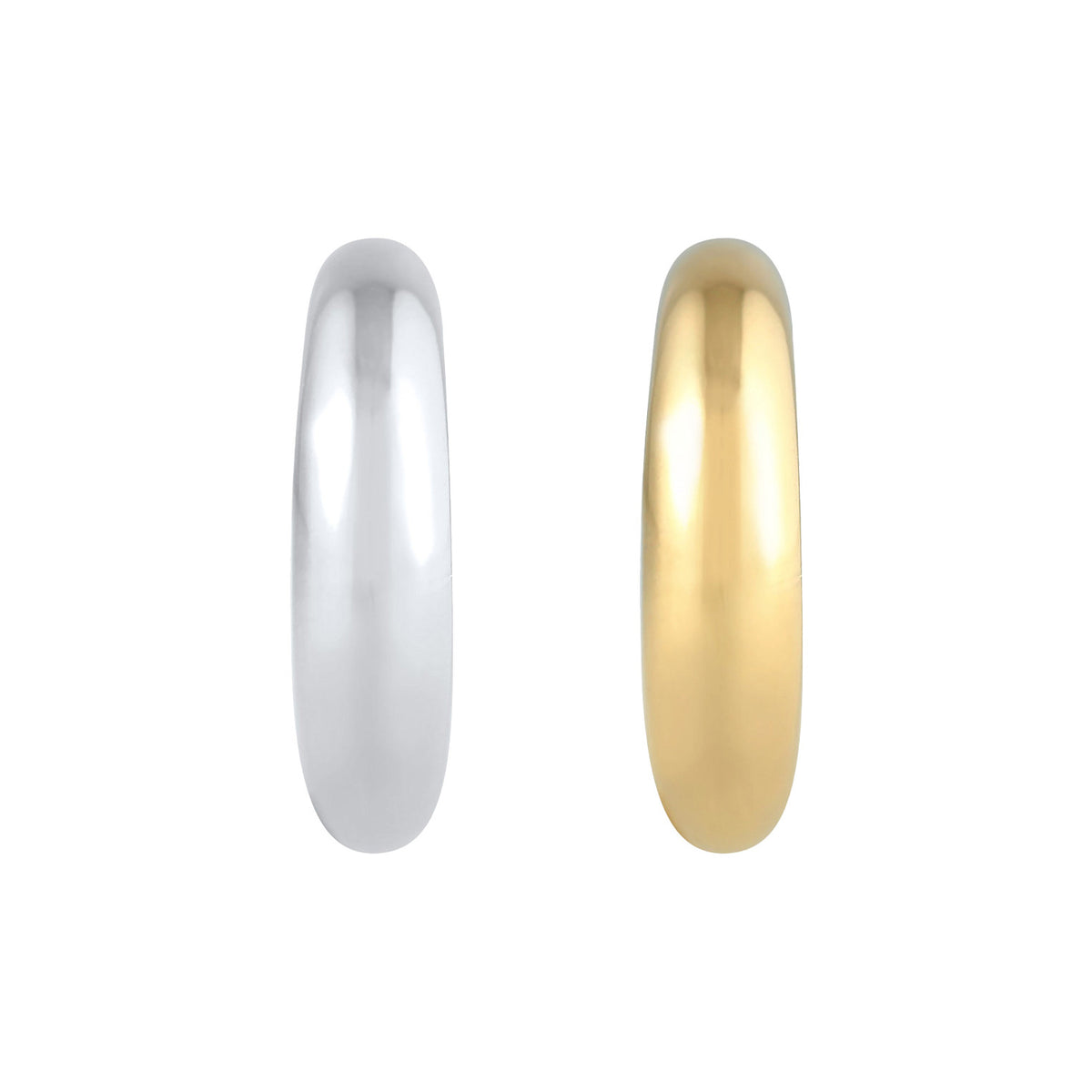 Bunt - Elli | Earcuff Set Bicolor | 925er Sterling Silber Vergoldet