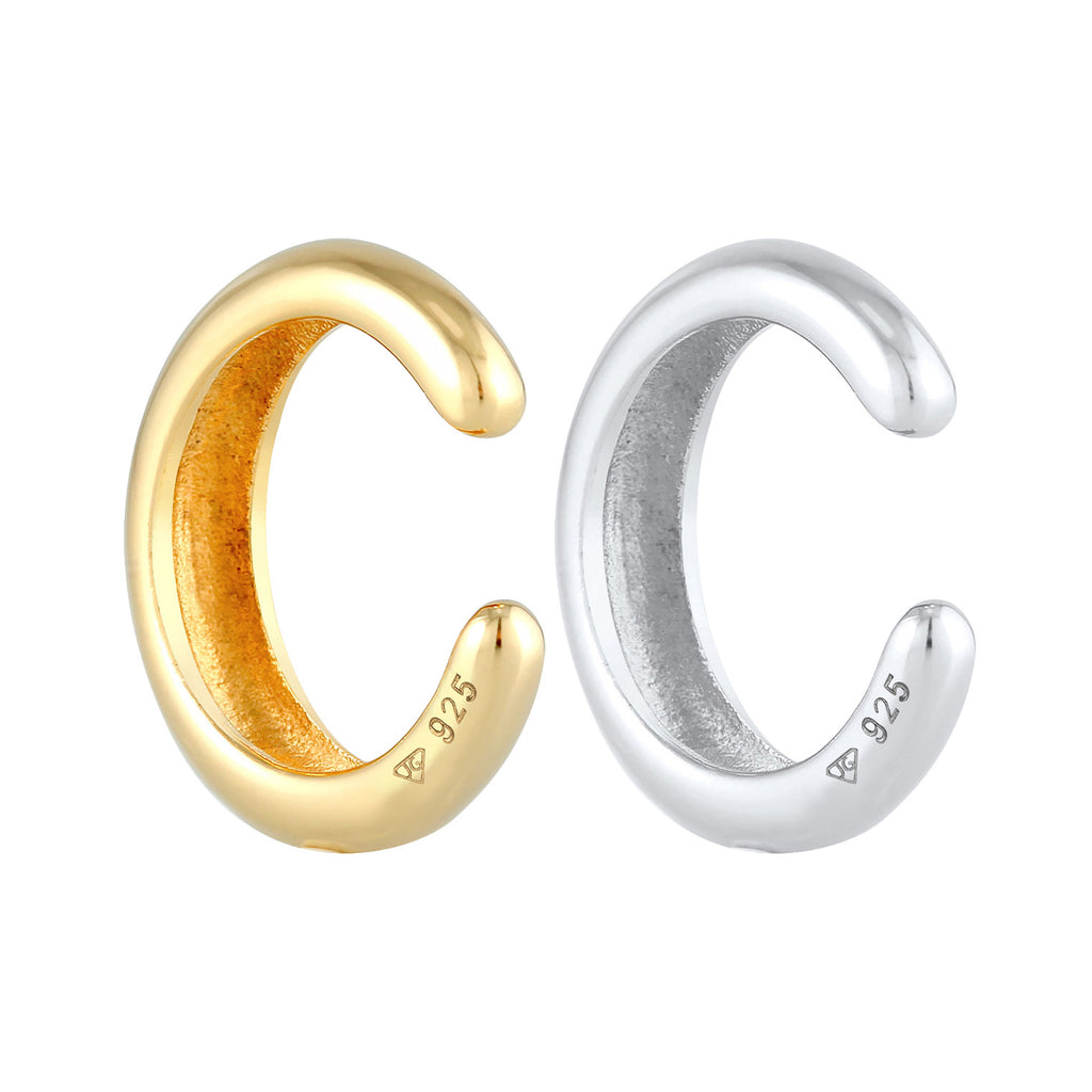 Bunt - Elli | Earcuff Set Bicolor | 925er Sterling Silber Vergoldet