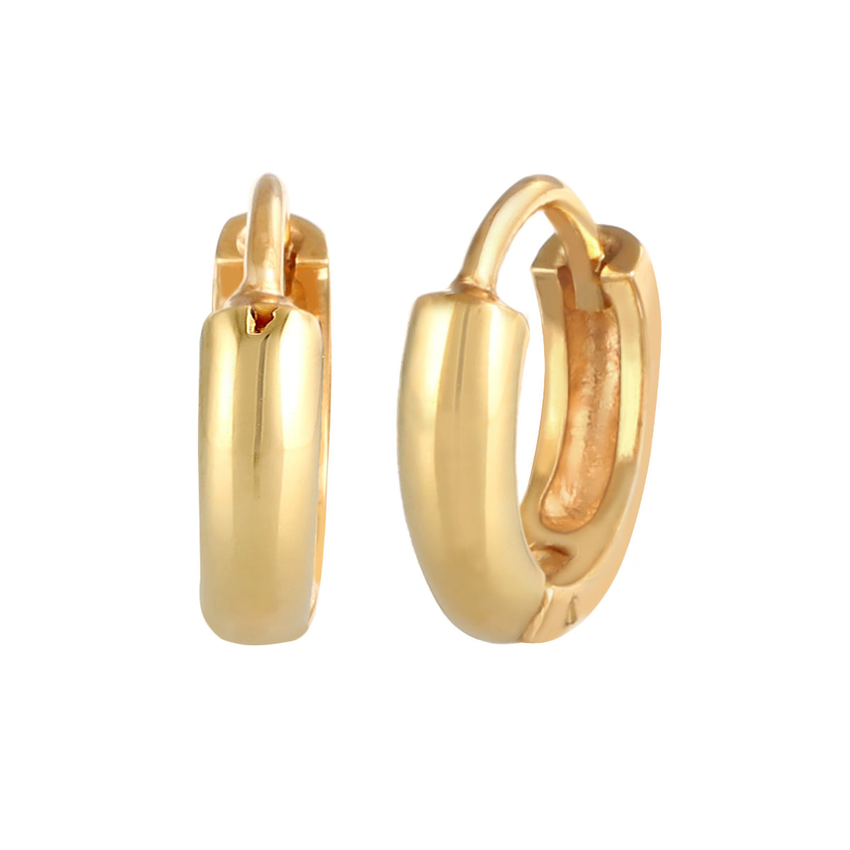 Gold - Elli PREMIUM | Creolen Klassisch | 585er Gelbgold