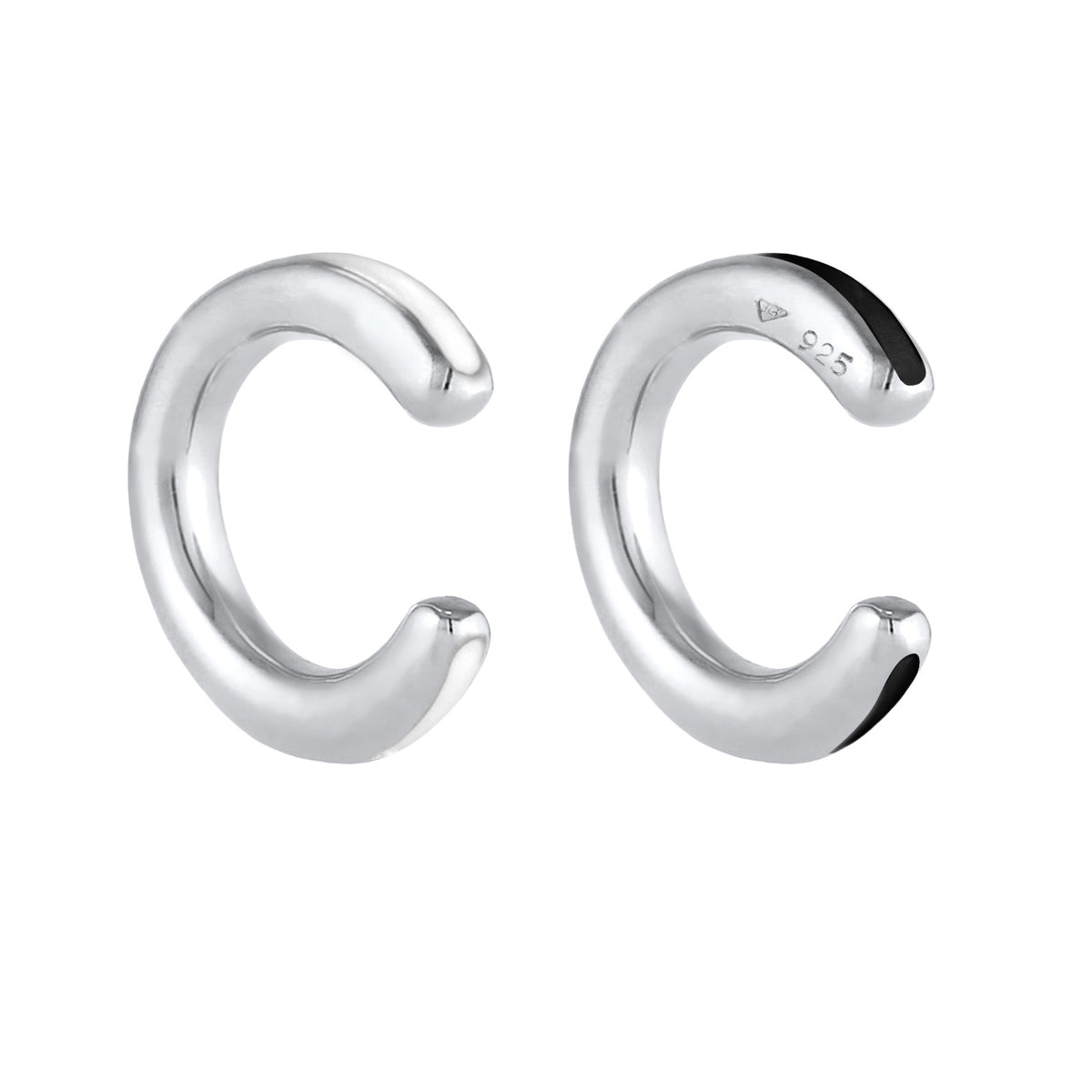 Silber - Elli | Earcuff Set | Emaille | 925er Sterling Silber