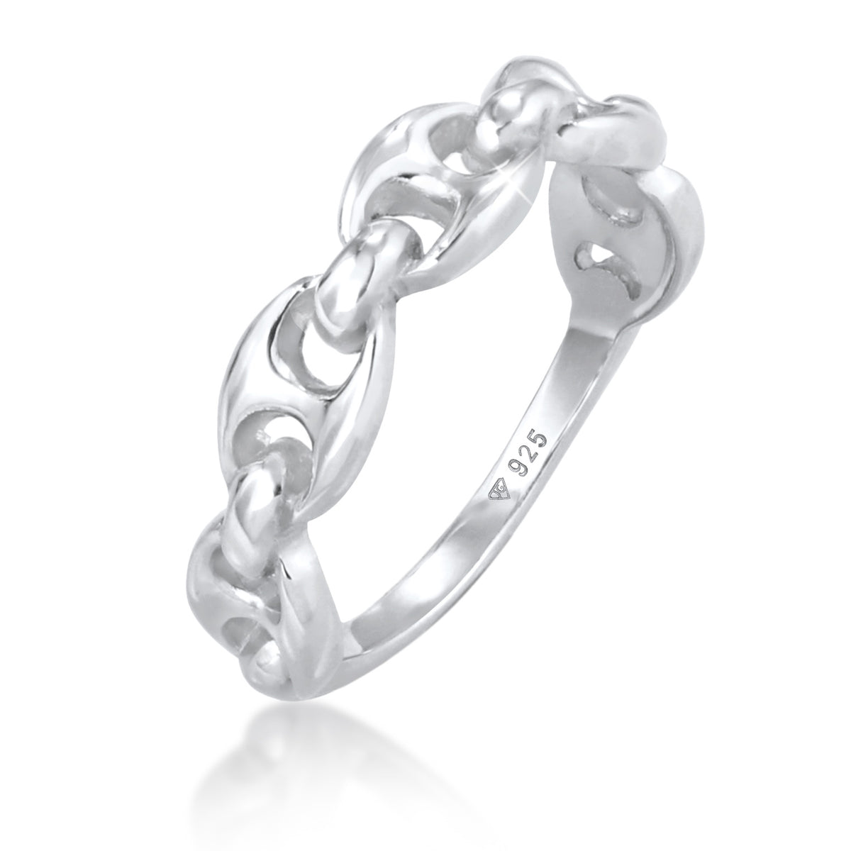 Silber - Elli | Ring Schiffsankerglieder | 925er Sterling Silber