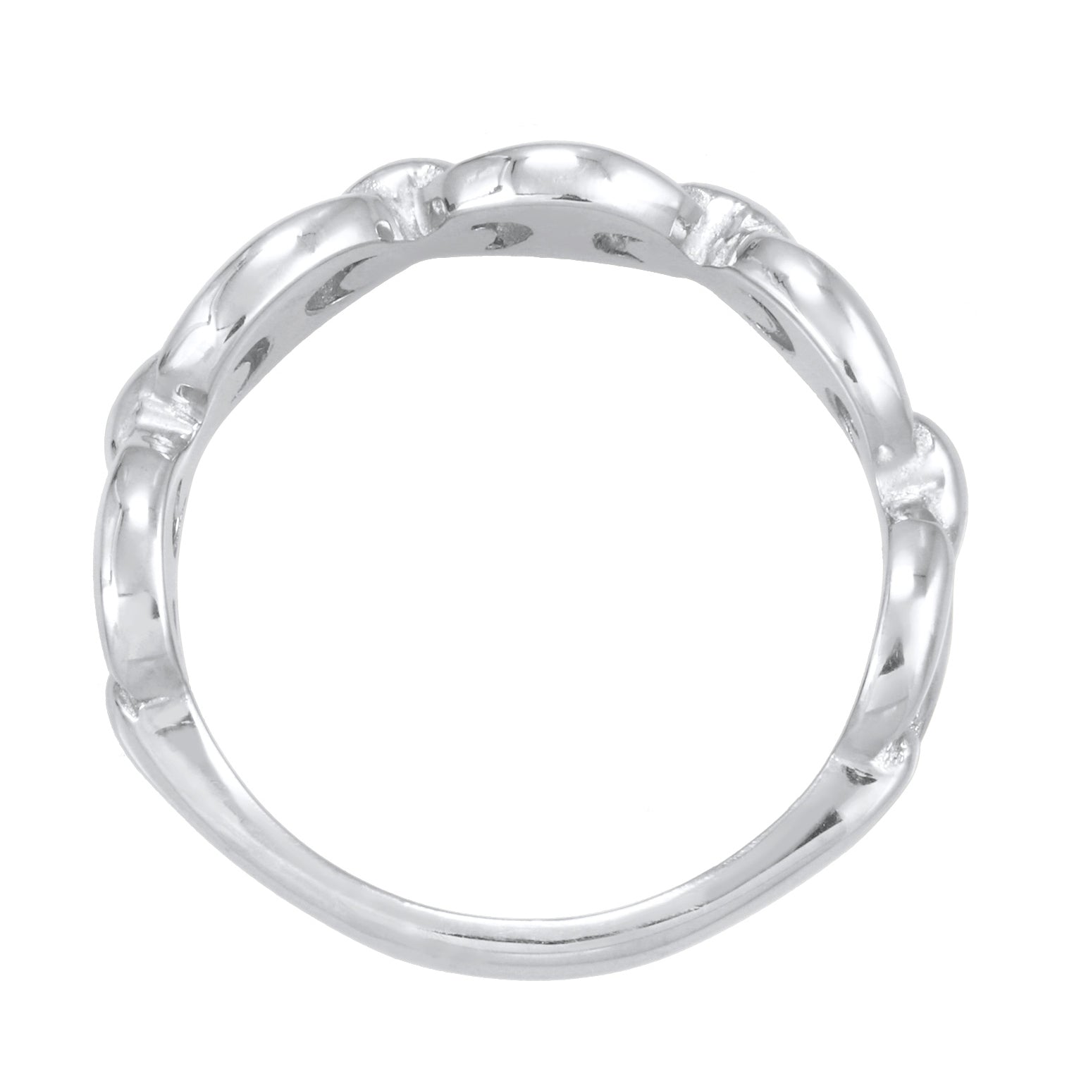 Silber - Elli | Ring Schiffsankerglieder | 925er Sterling Silber
