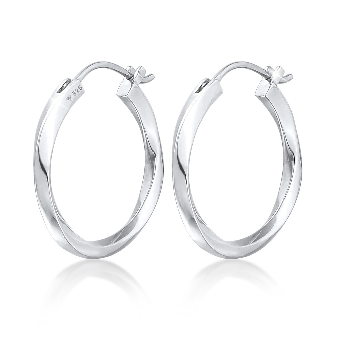 Silber - Elli PREMIUM | Creolen Twisted | 925er Sterling Silber