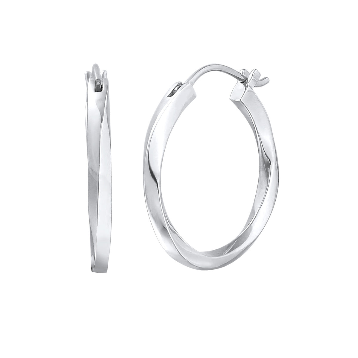 Silber - Elli PREMIUM | Creolen Twisted | 925er Sterling Silber