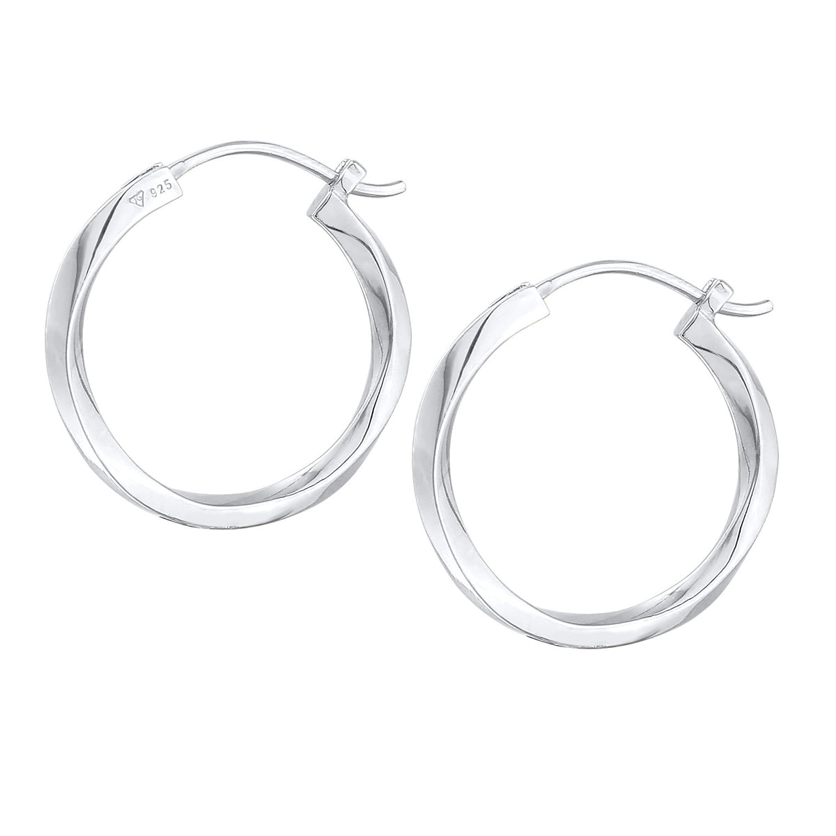 Silber - Elli PREMIUM | Creolen Twisted | 925er Sterling Silber