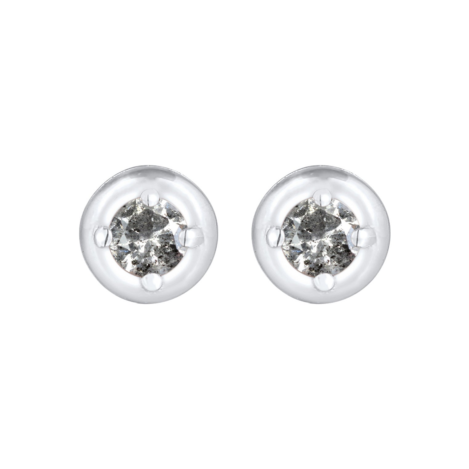 Silber - Elli DIAMONDS | Ohrstecker | Salt & Pepper Diamant (0.11 ct.) | 925er Sterling Silber