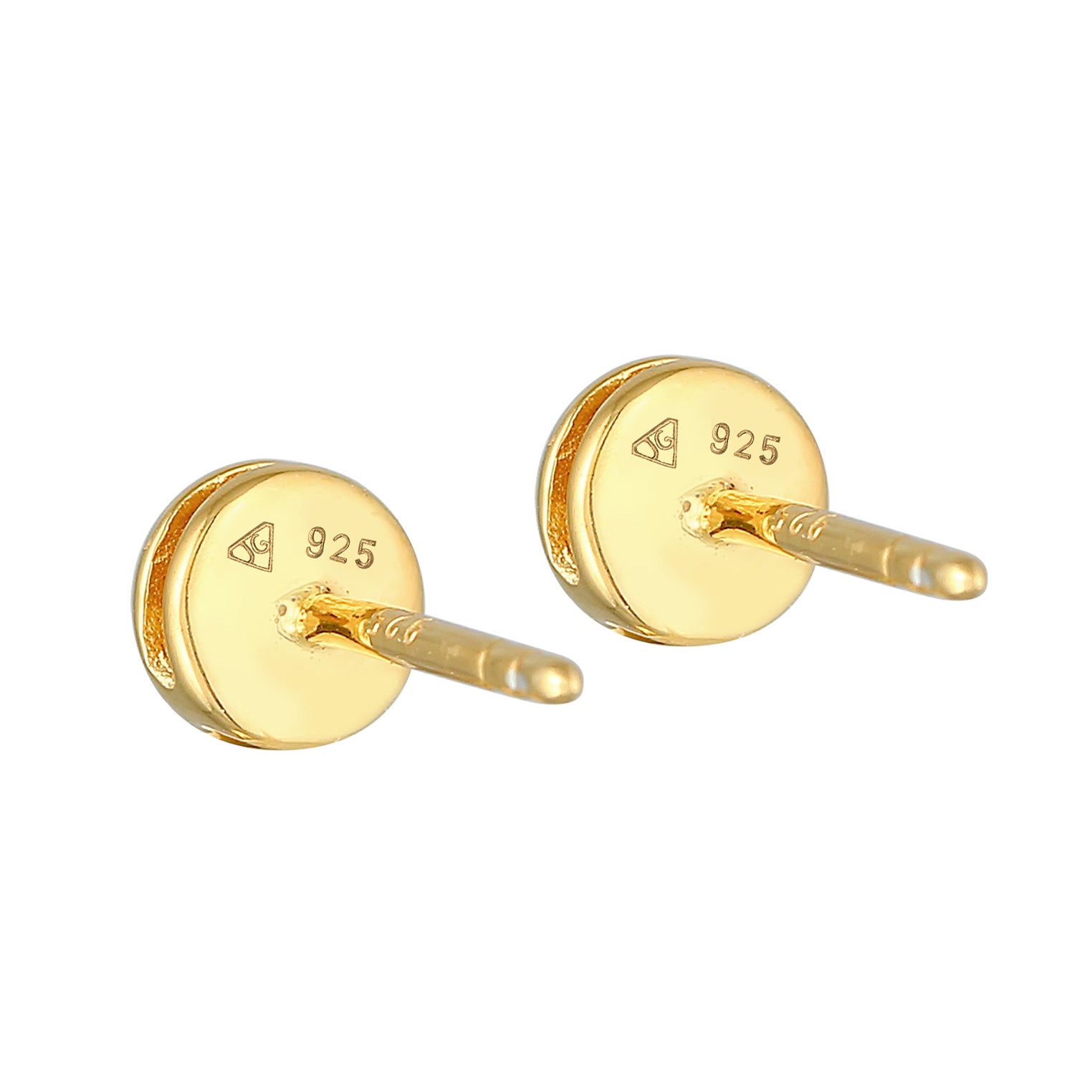 Gold - Elli DIAMONDS | Ohrstecker | Salt & Pepper Diamant (0.11 ct.) | 925er Sterling Silber