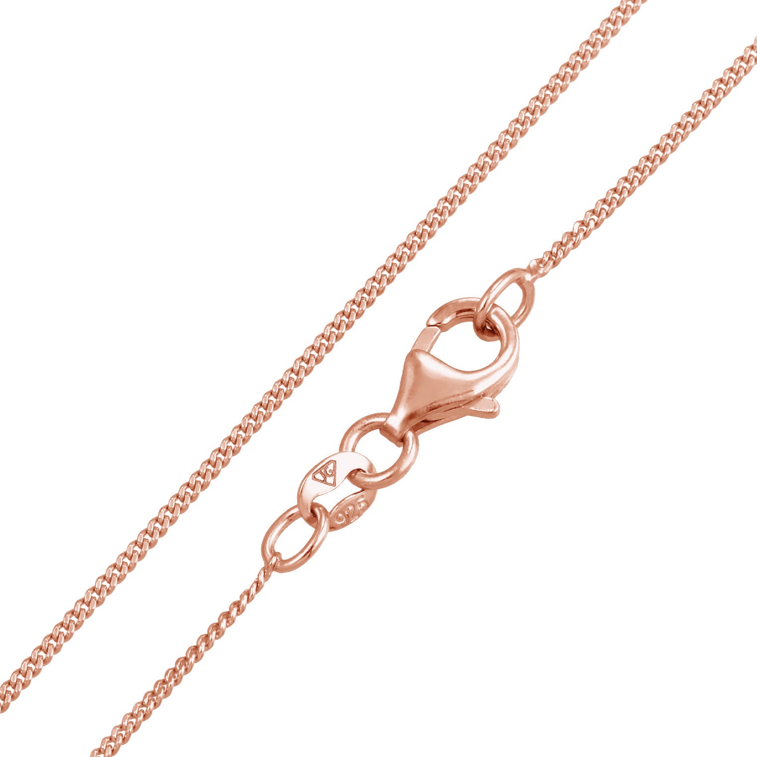 Roségold - Elli | Halskette Notenschlüssel | 925 Sterling Silber Rosévergoldet