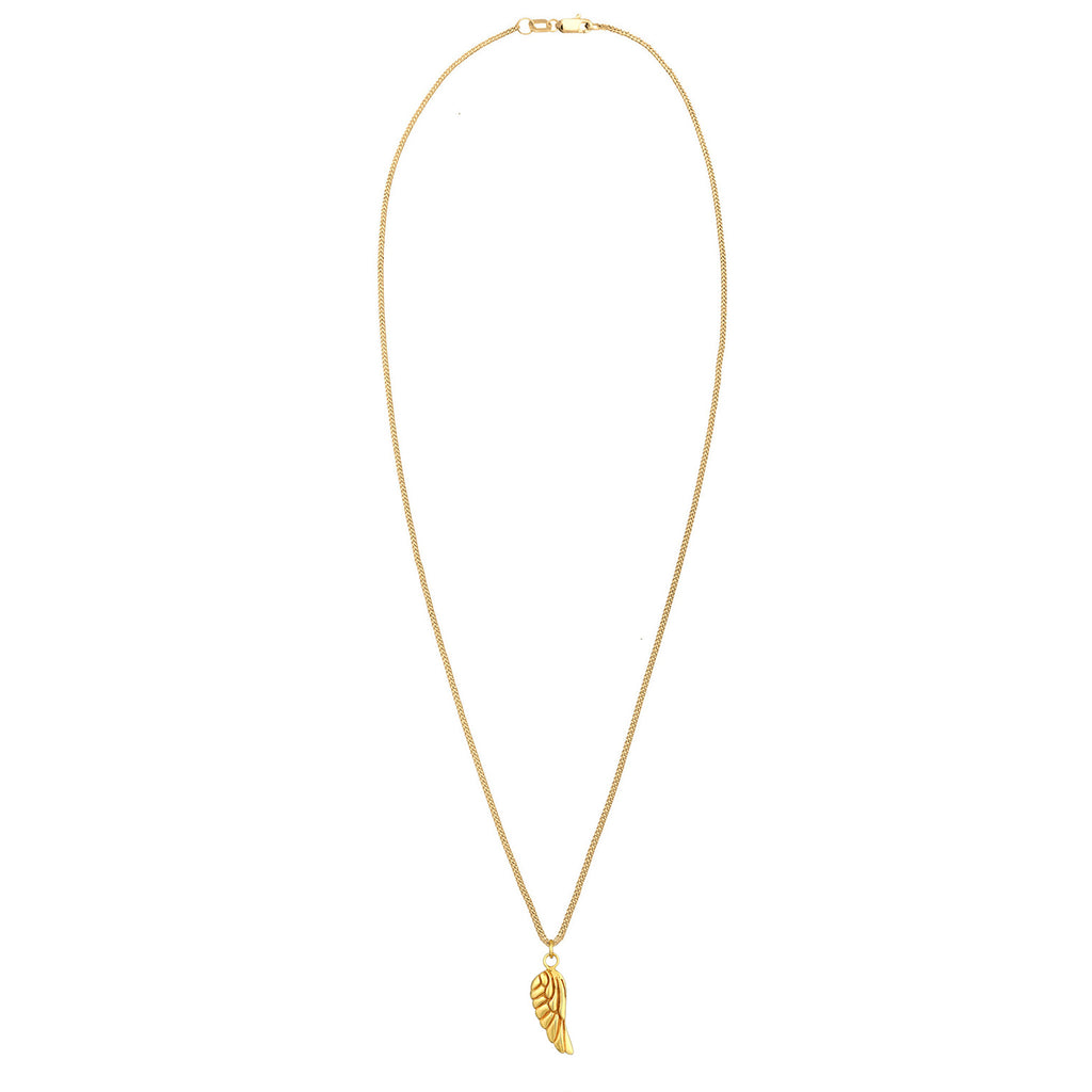 Gold - Elli PREMIUM | Halskette Flügel | 375er Gelbgold