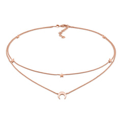 Roségold - Elli | Choker Astro | 925 Sterling Silber Rosévergoldet