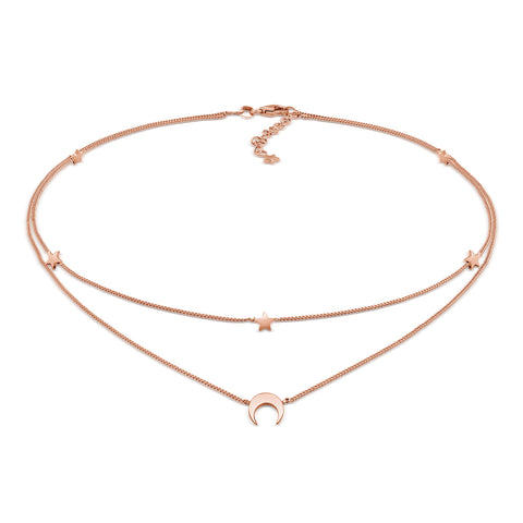 Roségold - Elli | Choker Astro | 925 Sterling Silber Rosévergoldet