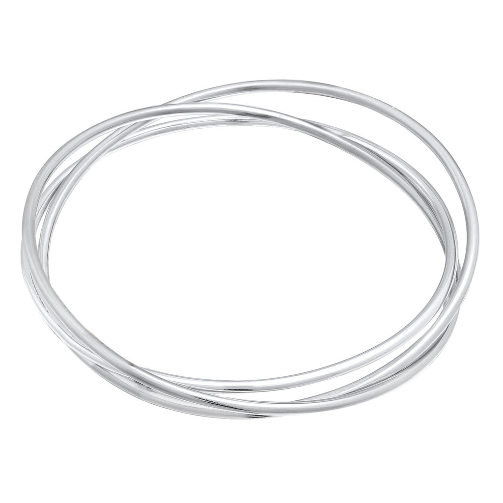 Silber - Elli PREMIUM | Armreif Verschlungen | 925er Sterling Silber