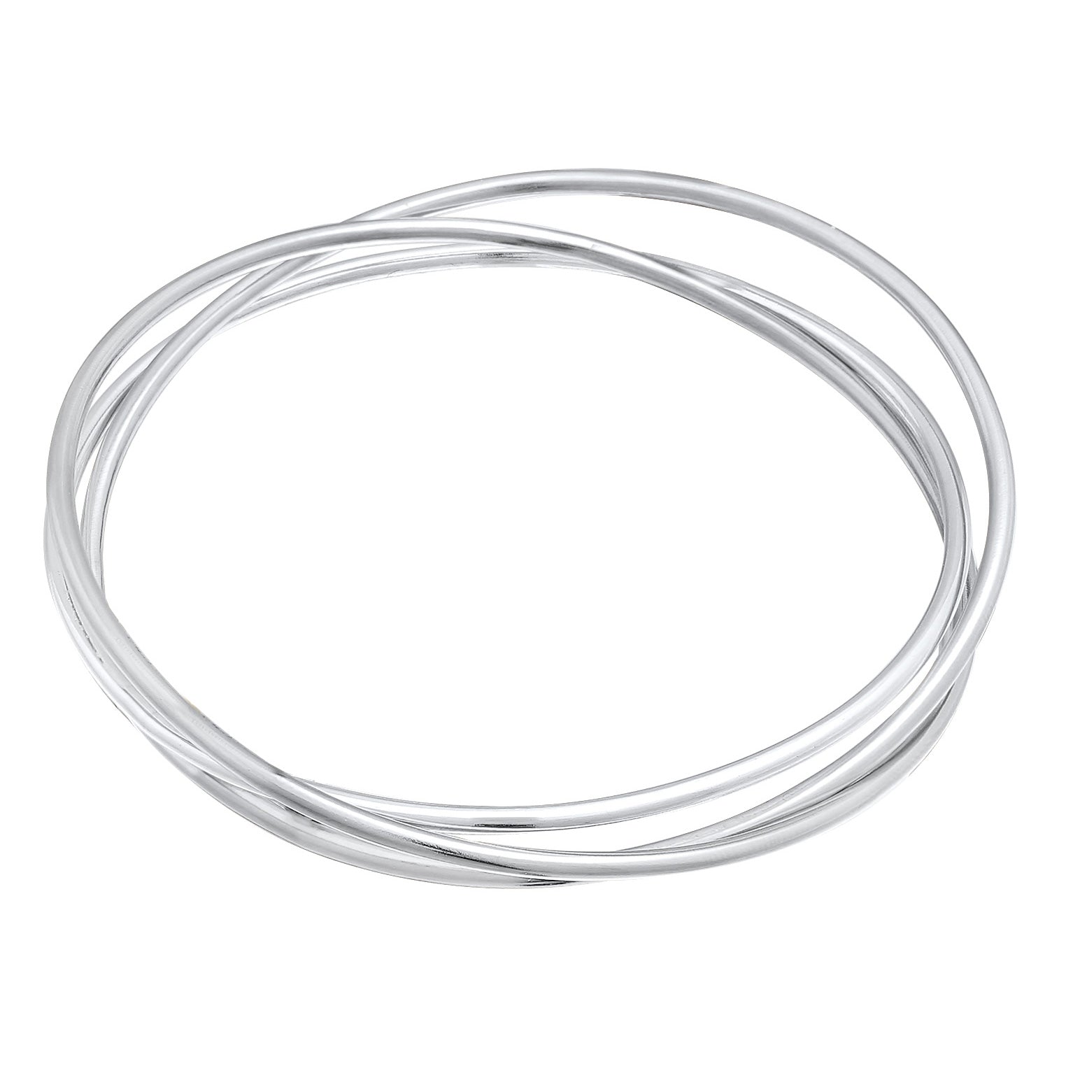 Silber - Elli PREMIUM | Armreif Verschlungen | 925er Sterling Silber