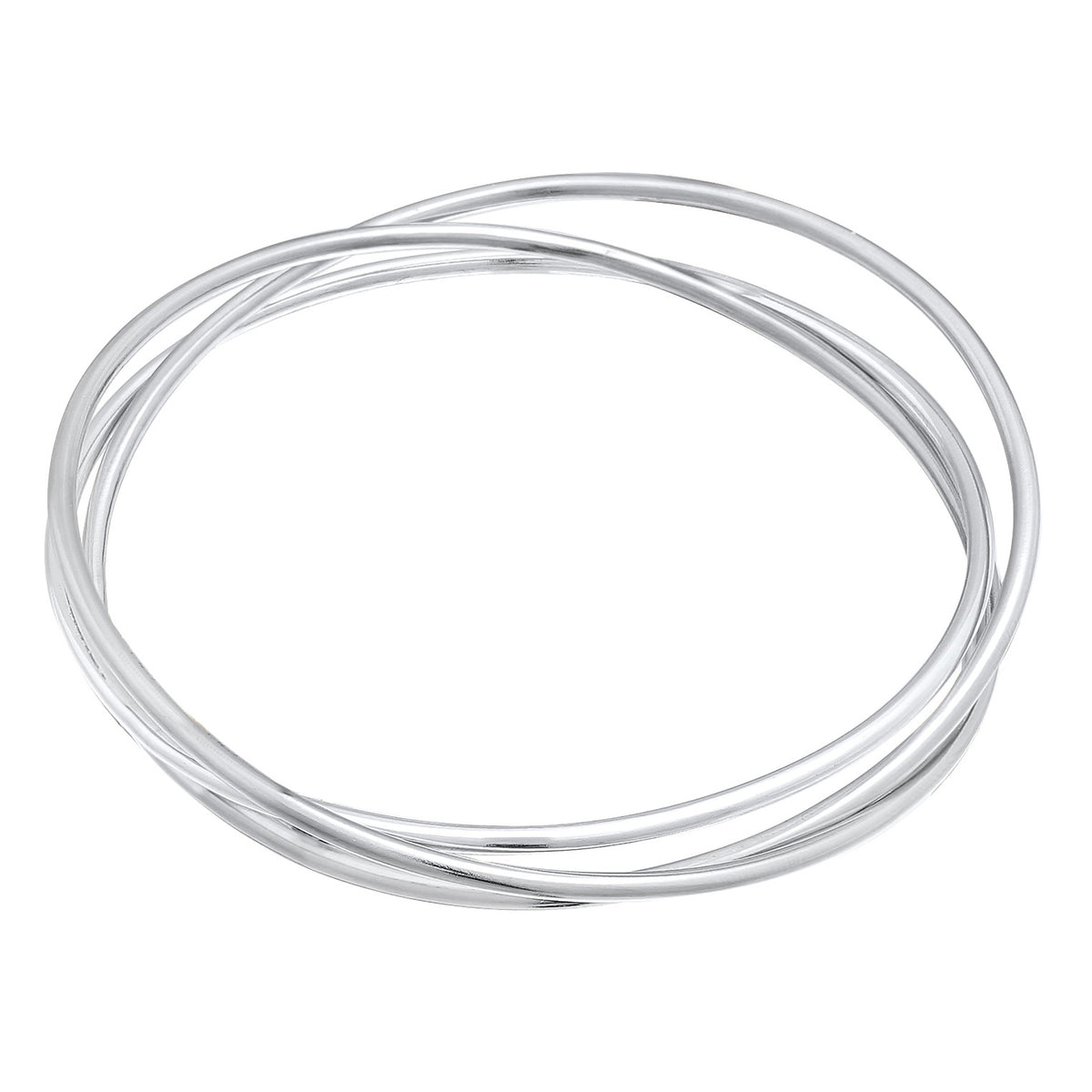 Silber - Elli PREMIUM | Armreif Verschlungen | 925er Sterling Silber