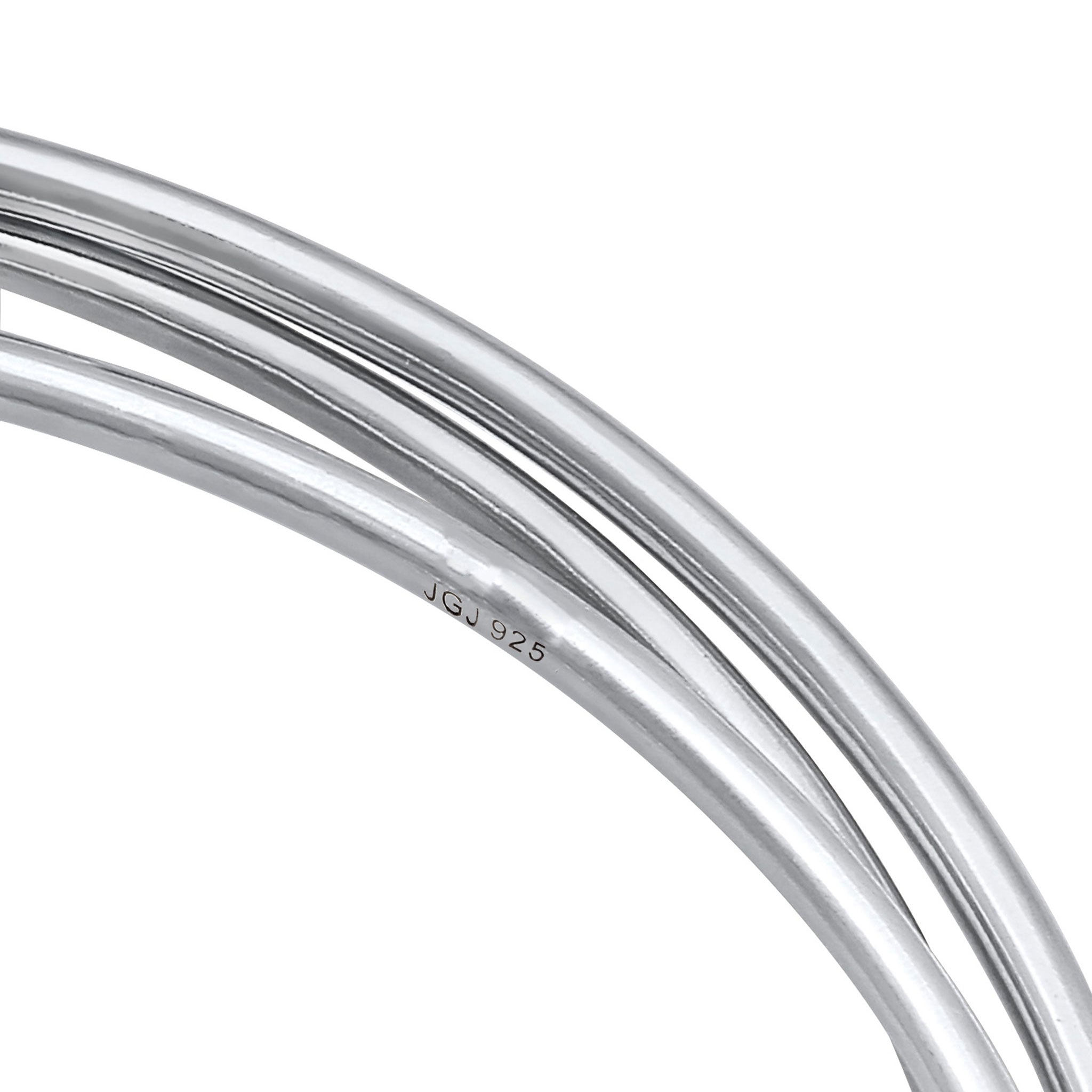 Silber - Elli PREMIUM | Armreif Verschlungen | 925er Sterling Silber