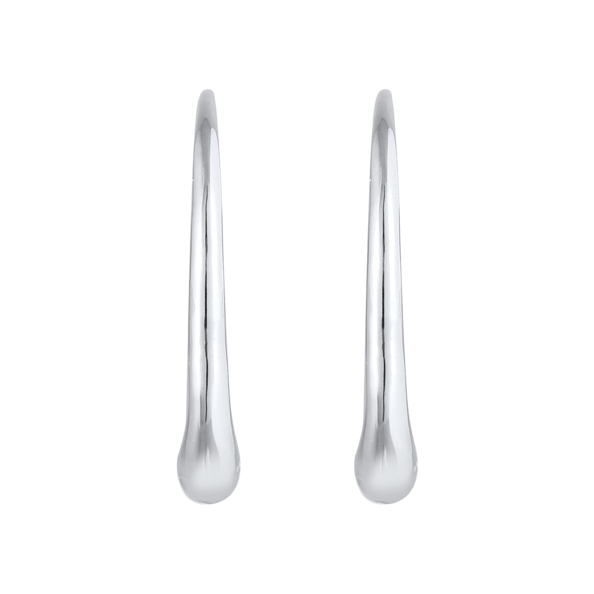 Silber - Elli | Creole Oval Offen | 925er Sterling Silber