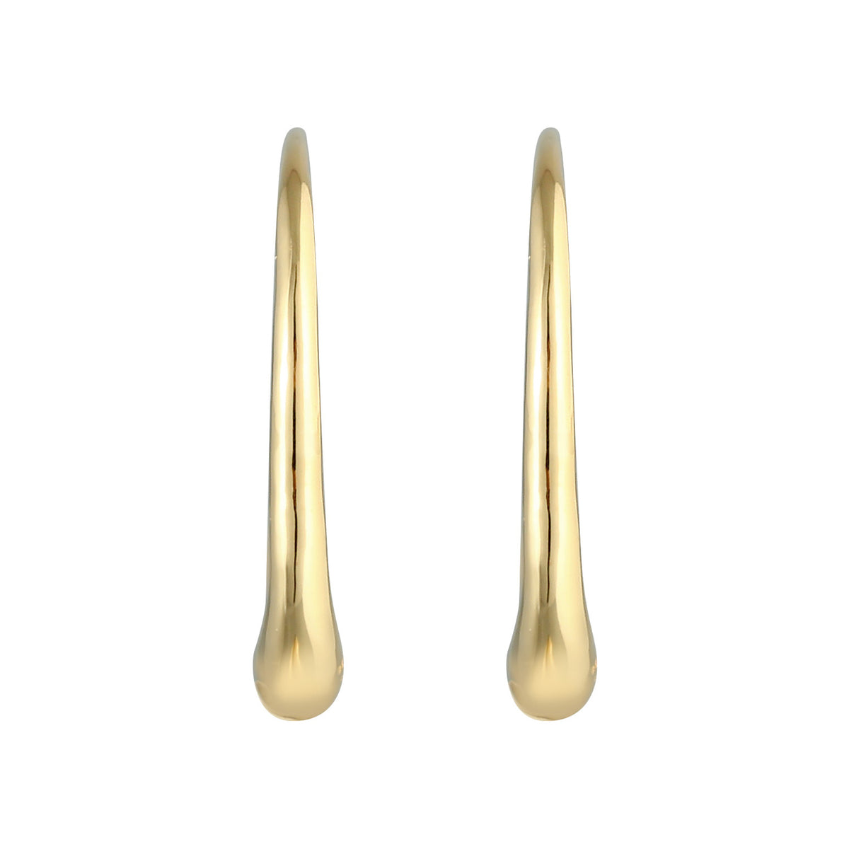 Gold - Elli | Creole Oval Offen | 925er Sterling Silber
