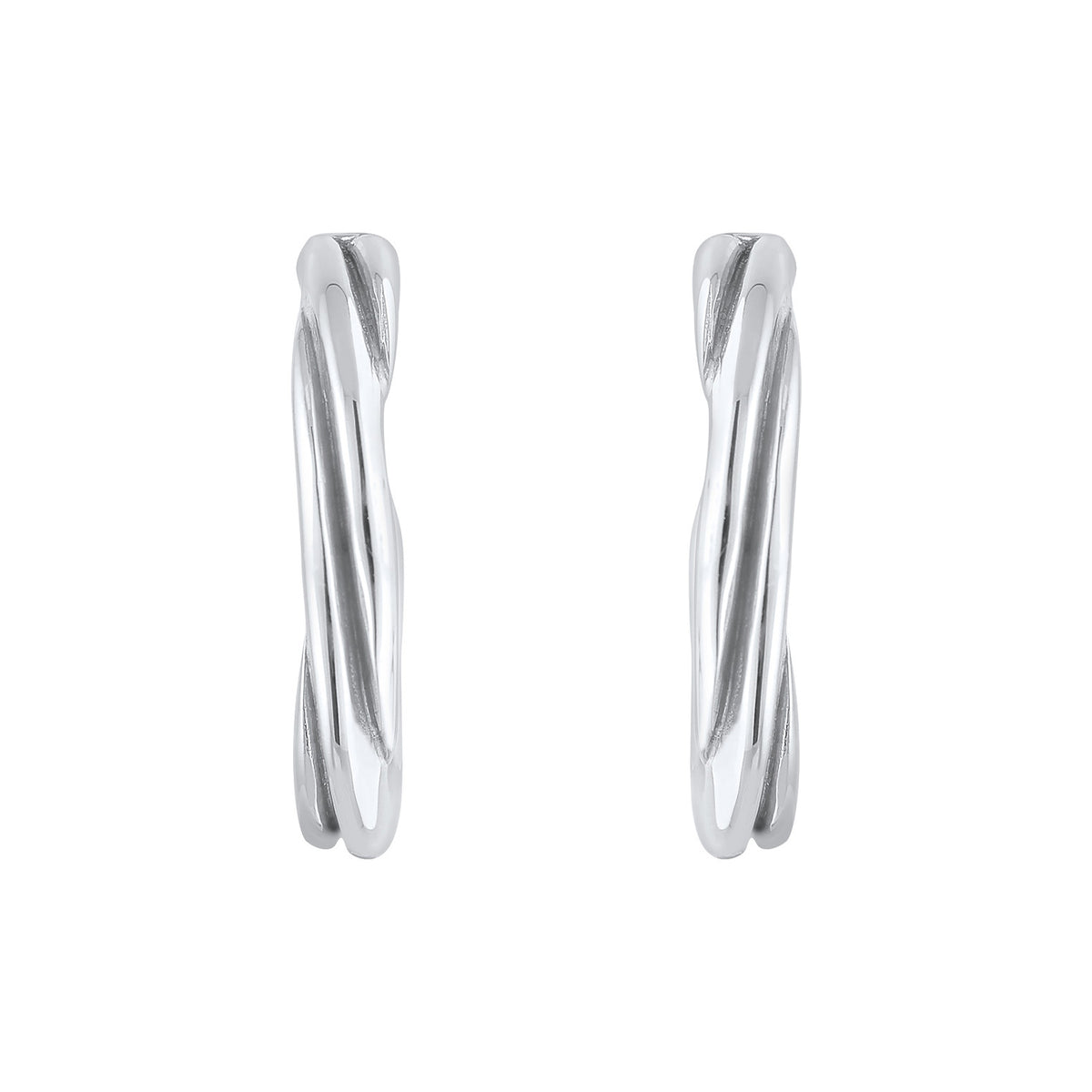 Silber - Elli | Creolen Twisted | 925er Sterling Silber