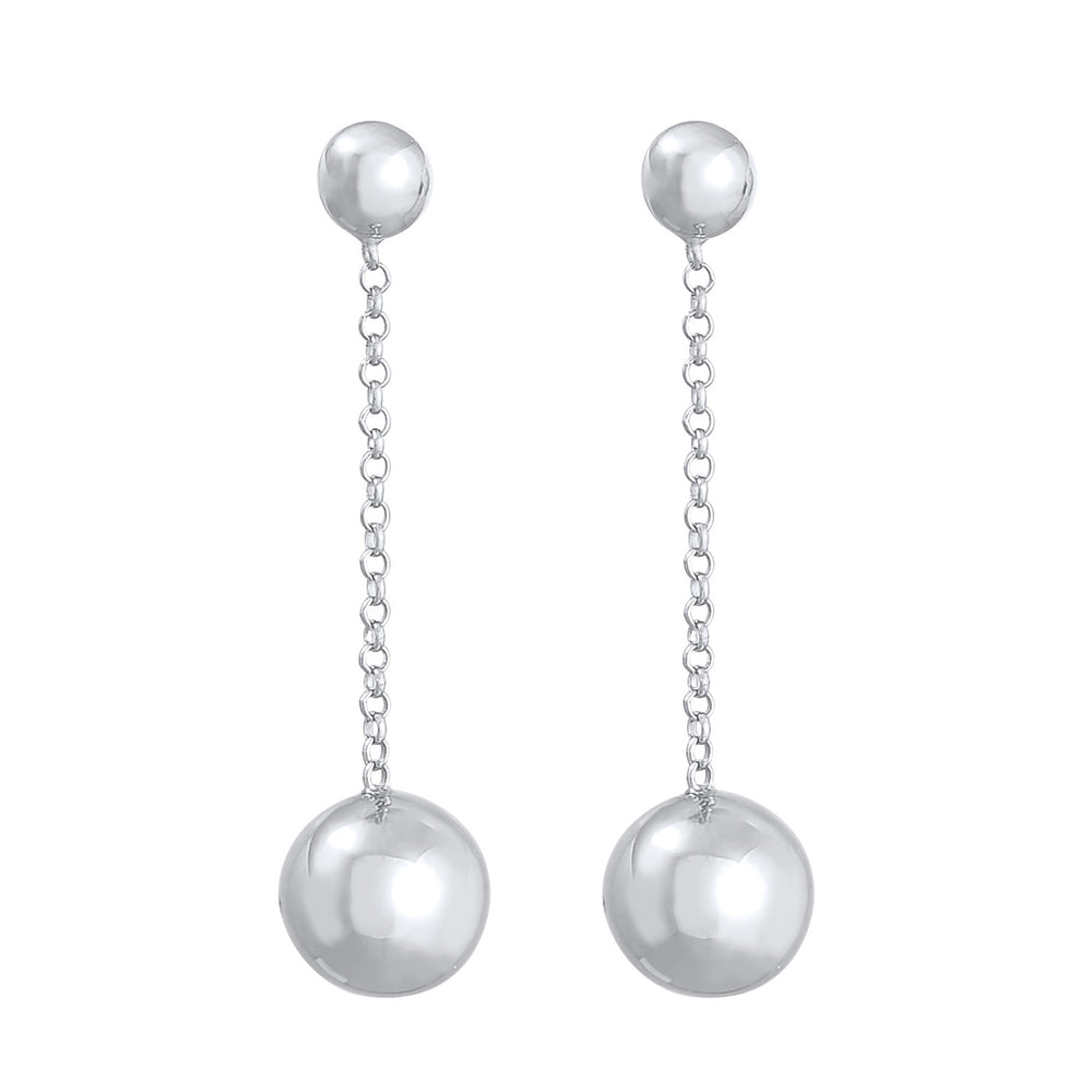 Silber - Elli | Ohrhänger Kugeln | 925er Sterling Silber