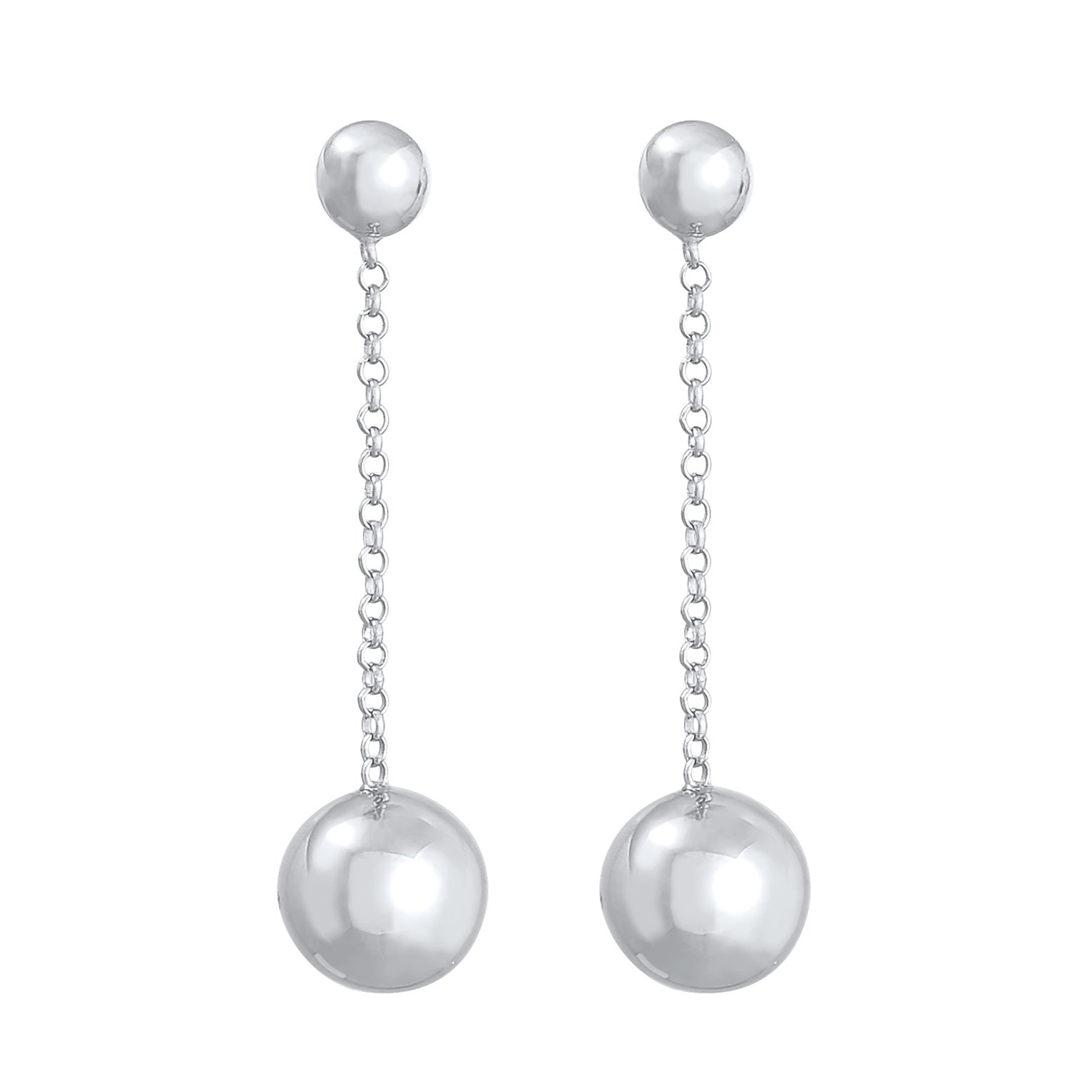 Silber - Elli | Ohrhänger Kugeln | 925er Sterling Silber