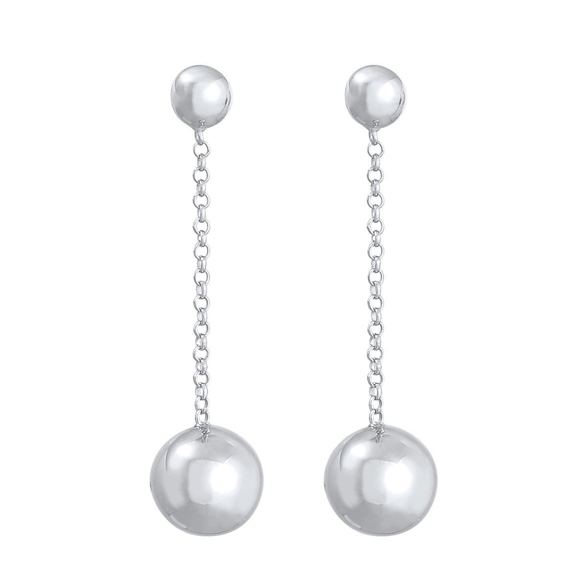 Silber - Elli | Ohrhänger Kugeln | 925er Sterling Silber