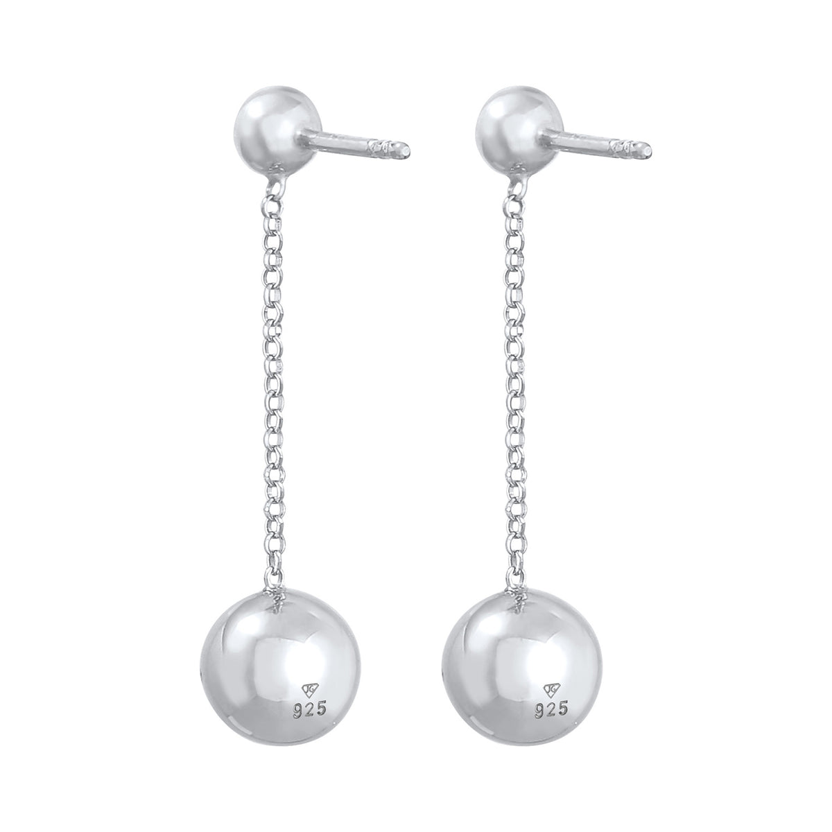 Silber - Elli | Ohrhänger Kugeln | 925er Sterling Silber