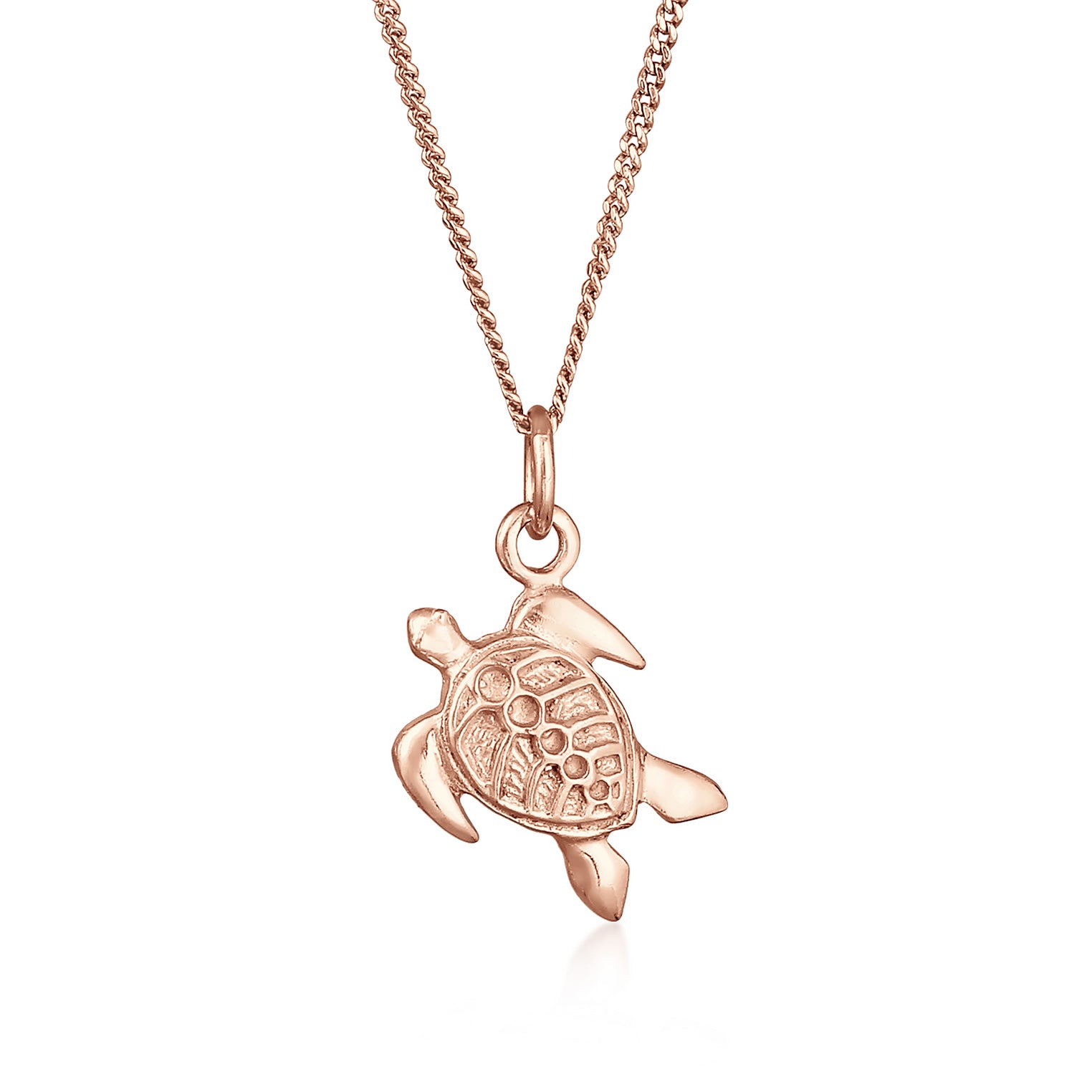 Roségold - Elli | Halskette Schildkröte | 925 Sterling Silber Rosévergoldet