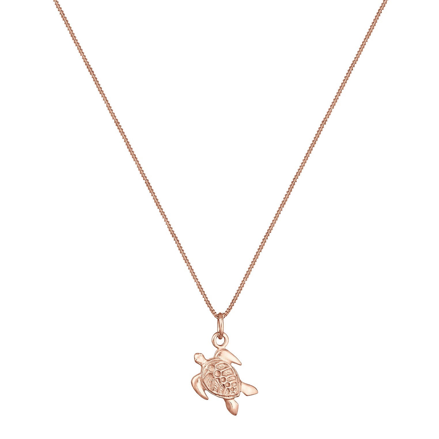 Roségold - Elli | Halskette Schildkröte | 925 Sterling Silber Rosévergoldet