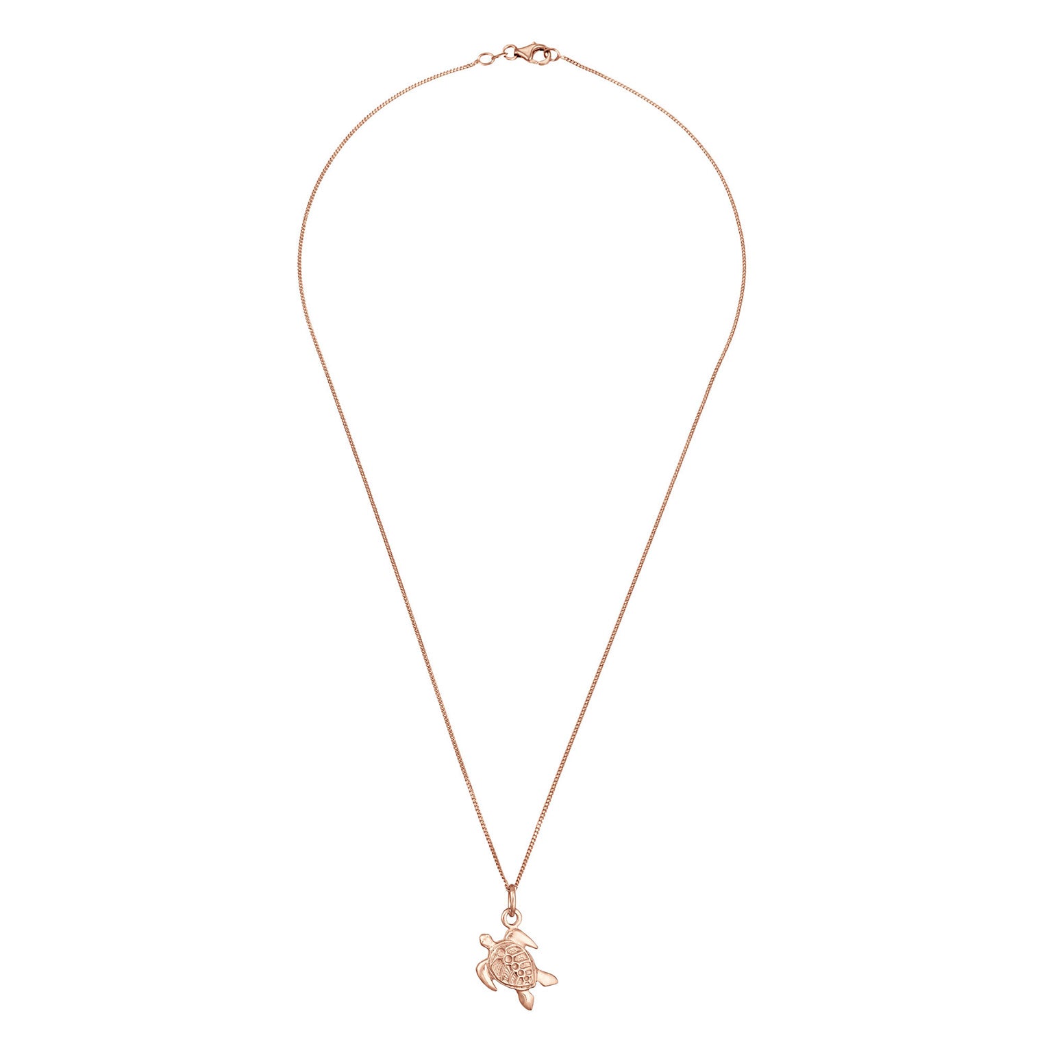 Roségold - Elli | Halskette Schildkröte | 925 Sterling Silber Rosévergoldet