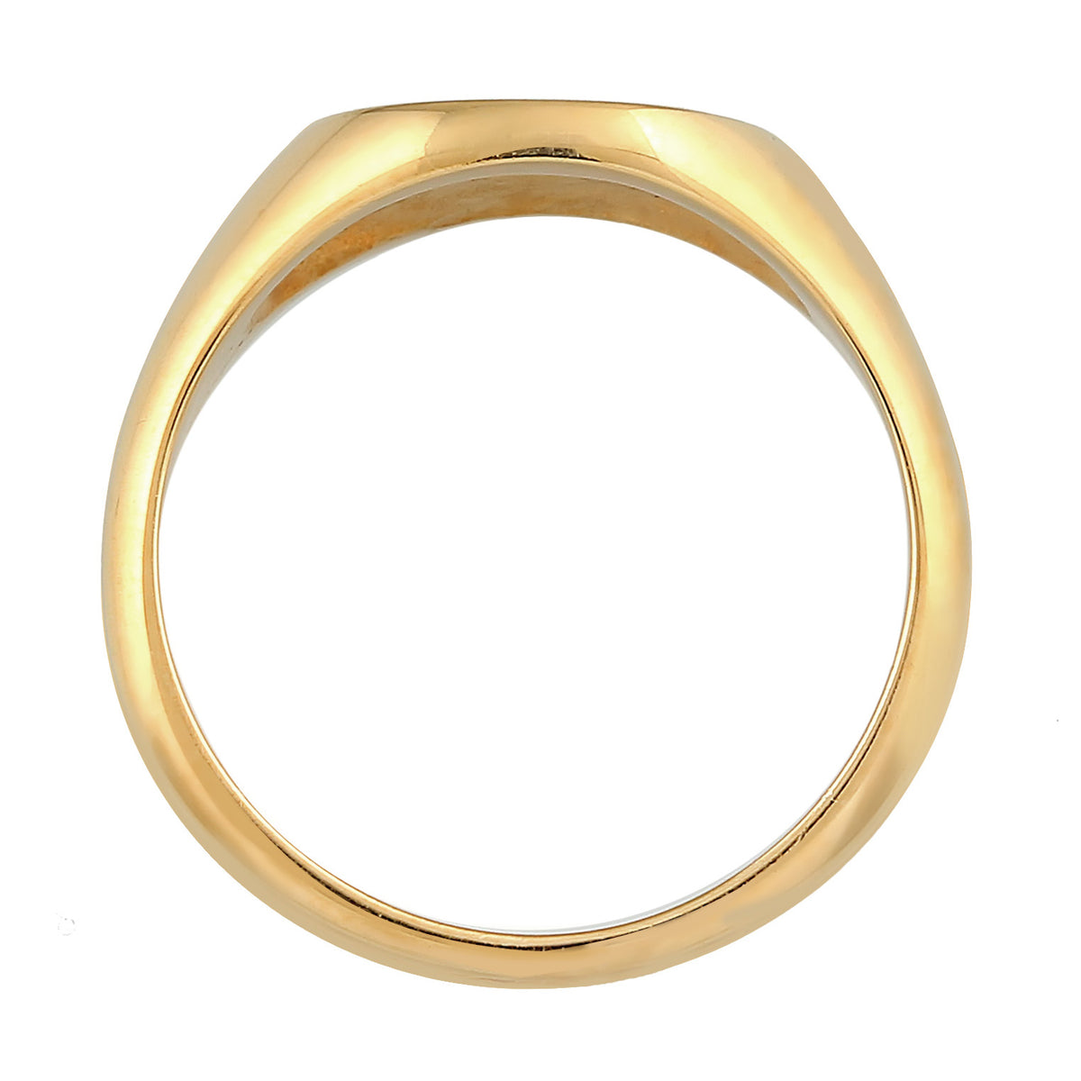 Gold - Elli | Siegelring Sonne & Mond | 925er Sterling Silber
