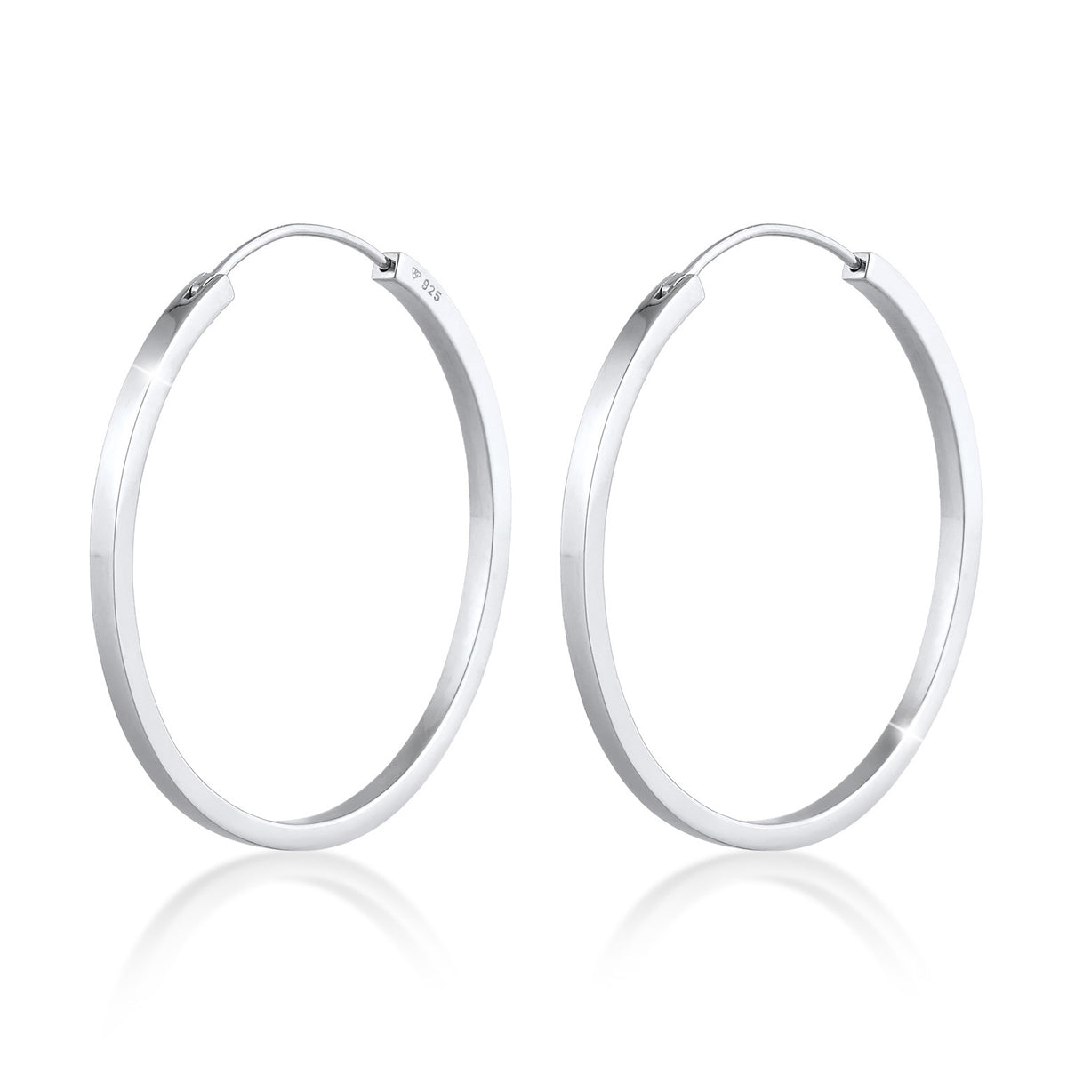 Silber - Elli PREMIUM | Creolen | 925er Sterling Silber