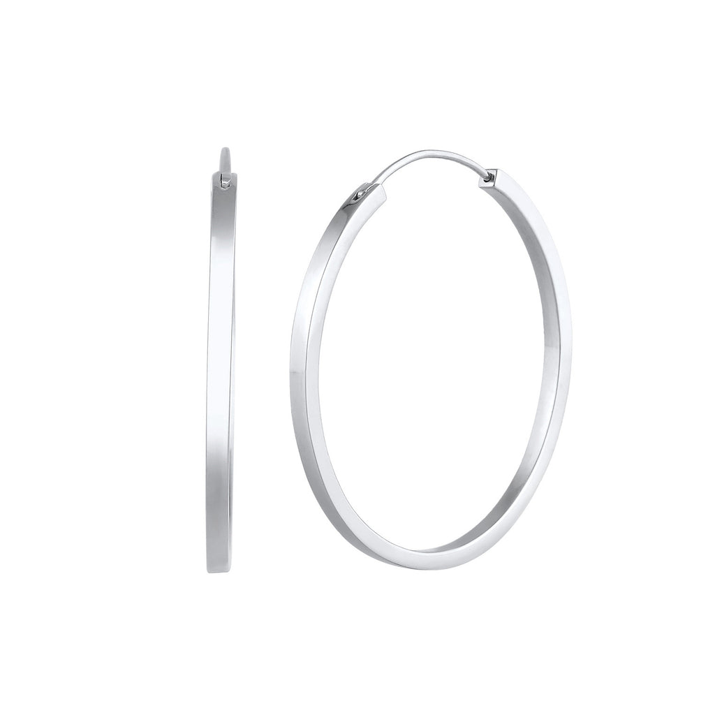 Silber - Elli PREMIUM | Creolen | 925er Sterling Silber
