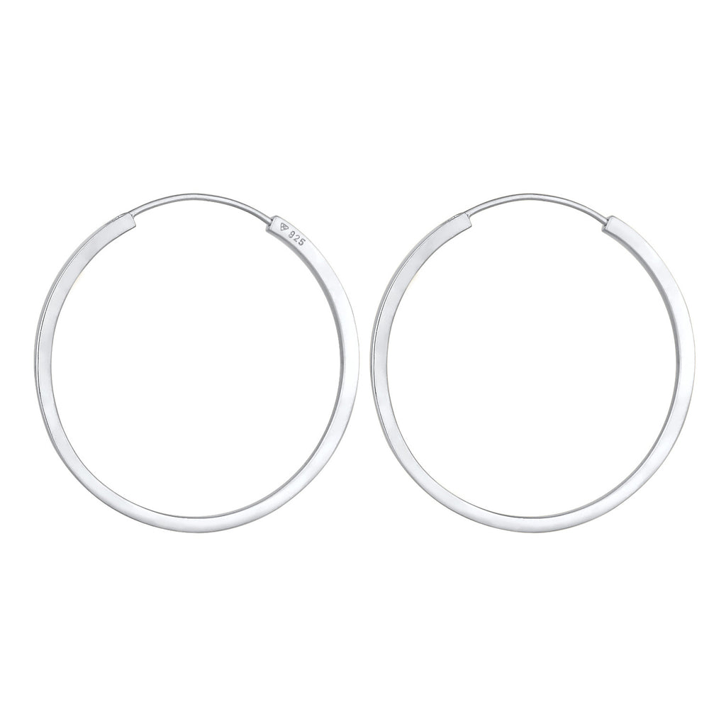 Silber - Elli PREMIUM | Creolen | 925er Sterling Silber