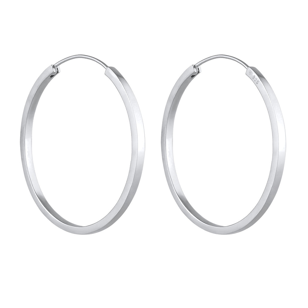 Silber - Elli PREMIUM | Creolen | 925er Sterling Silber
