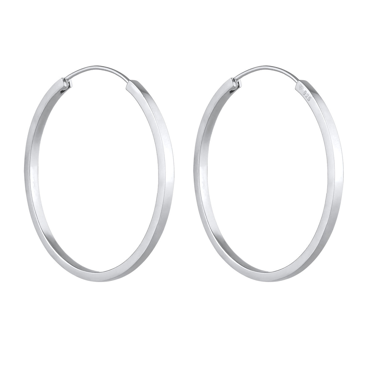 Silber - Elli PREMIUM | Creolen | 925er Sterling Silber