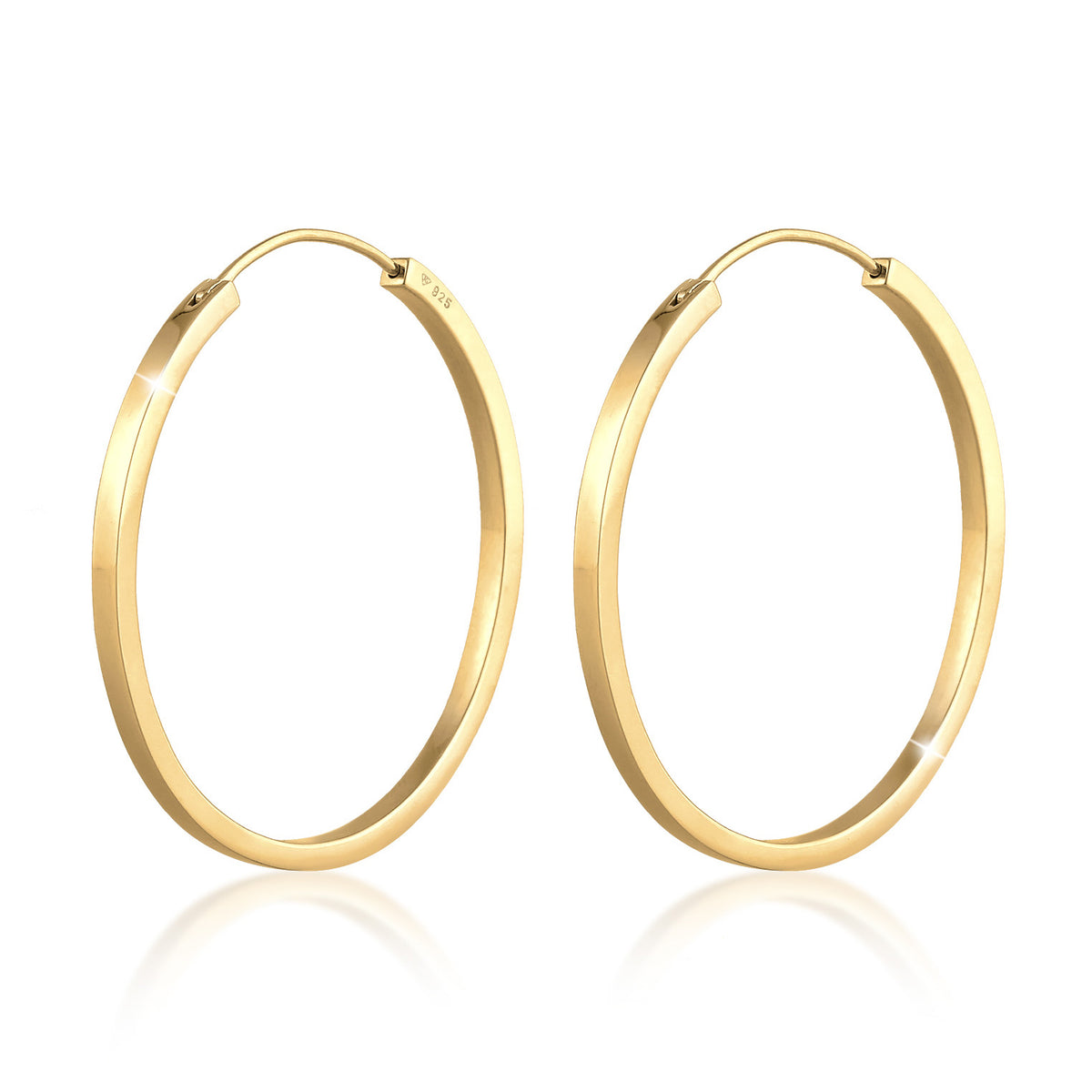 Gold - Elli PREMIUM | Creolen | 925er Sterling Silber