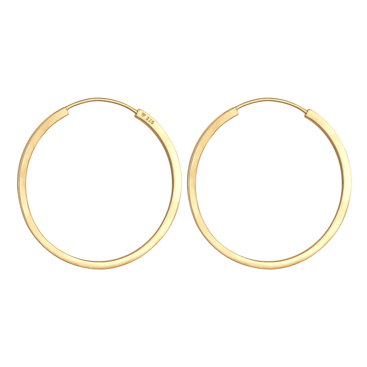 Gold - Elli PREMIUM | Creolen | 925er Sterling Silber