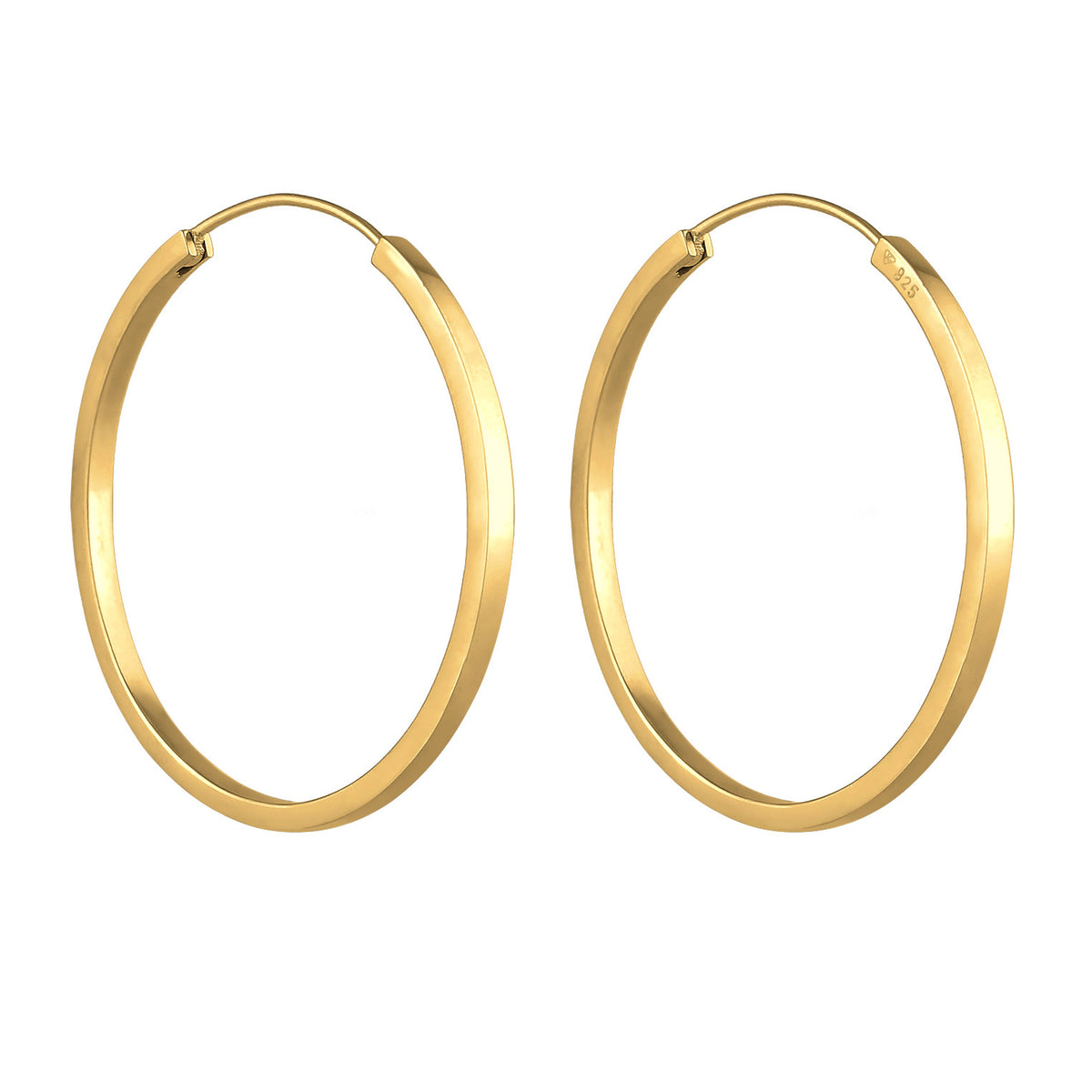 Gold - Elli PREMIUM | Creolen | 925er Sterling Silber