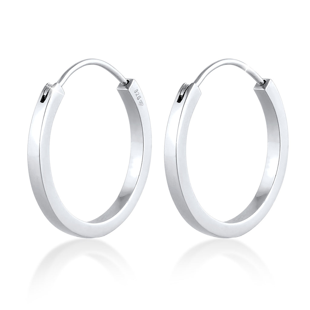 Silber - Elli PREMIUM | Creolen | 925er Sterling Silber