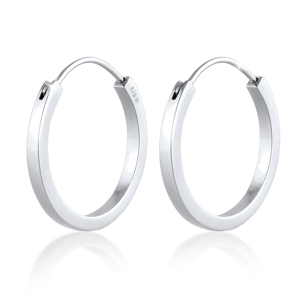 Silber - Elli PREMIUM | Creolen | 925er Sterling Silber