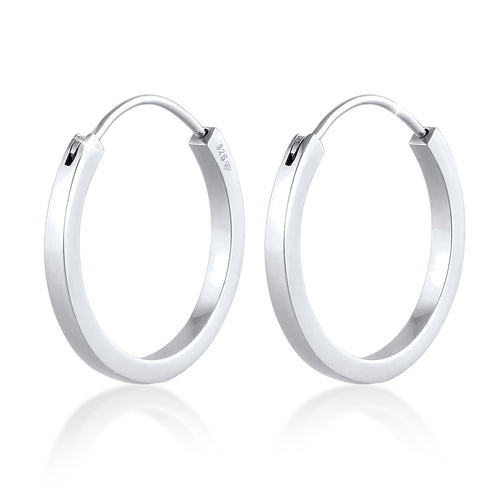 Silber - Elli PREMIUM | Creolen | 925er Sterling Silber